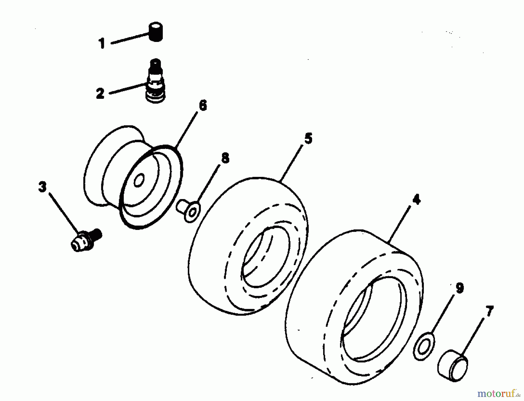 Poulan / Weed Eater Rasen und Gartentraktoren PP125H38KA - Poulan Pro Lawn Tractor WHEELS & TIRES