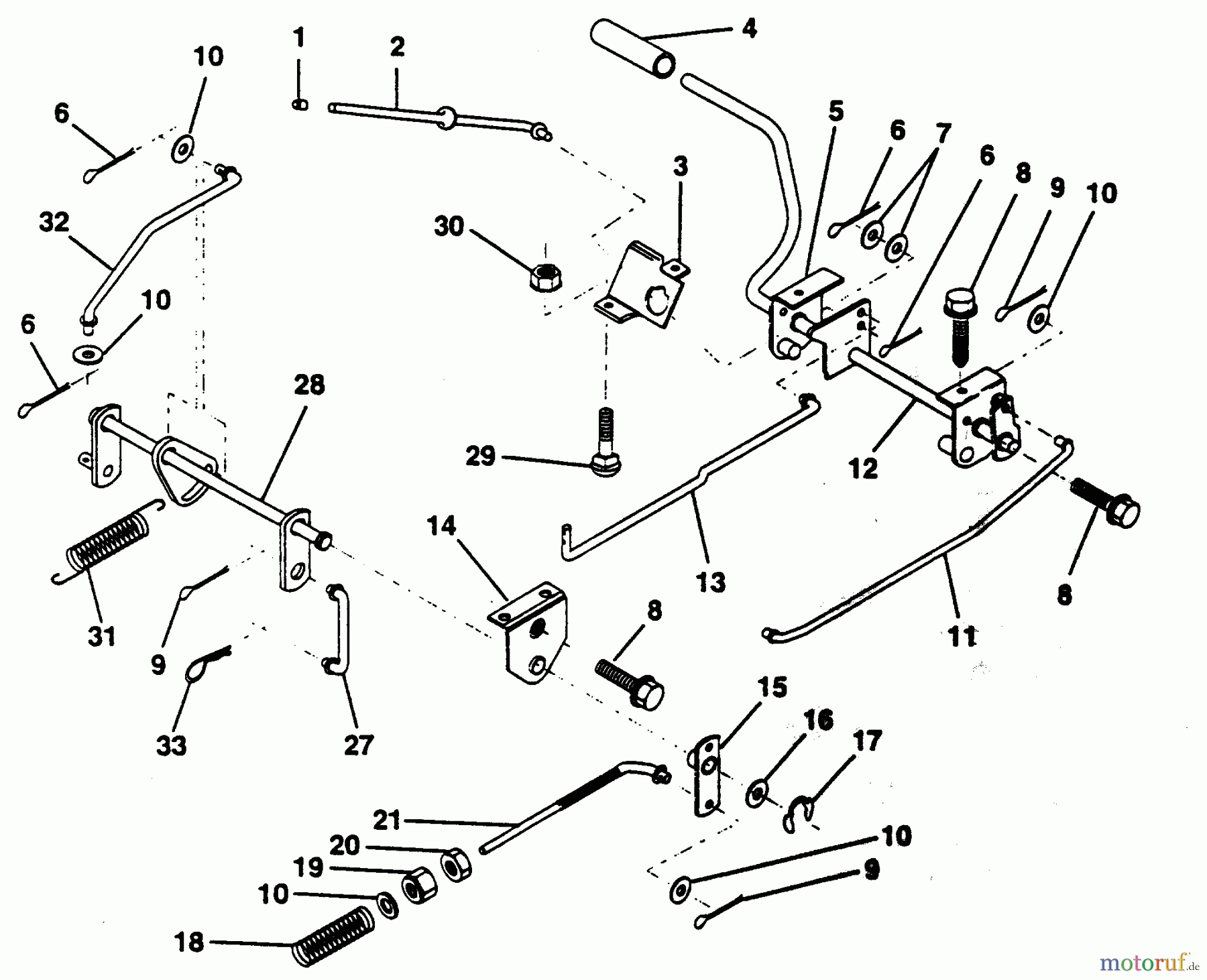  Poulan / Weed Eater Rasen und Gartentraktoren PP125R38J - Poulan Pro Lawn Tractor BRAKE / REAR MOWER LIFT ASSEMBLY