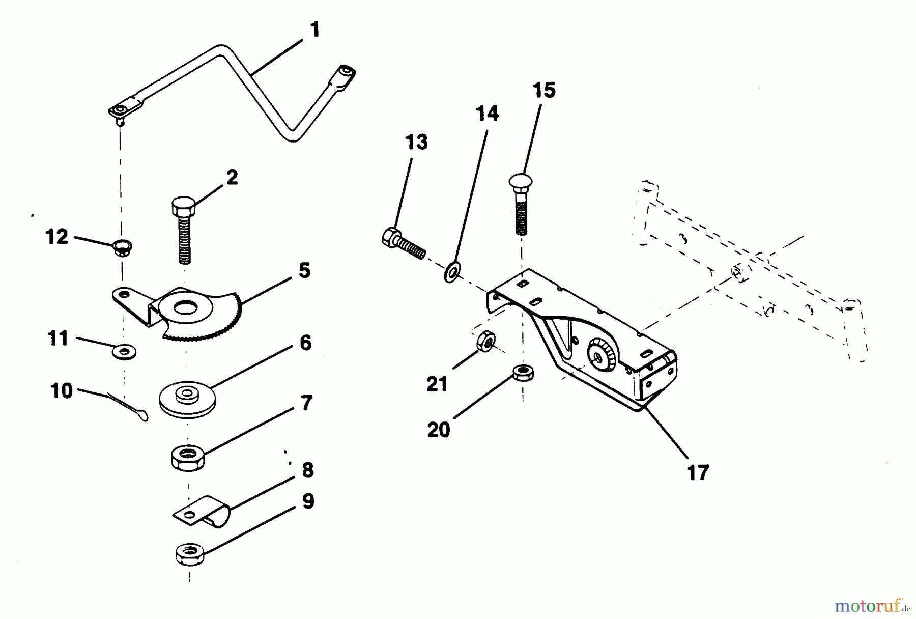 Poulan / Weed Eater Rasen und Gartentraktoren PP125R38JA - Poulan Pro Lawn Tractor SECTOR GEAR / AXLE SUPPORT