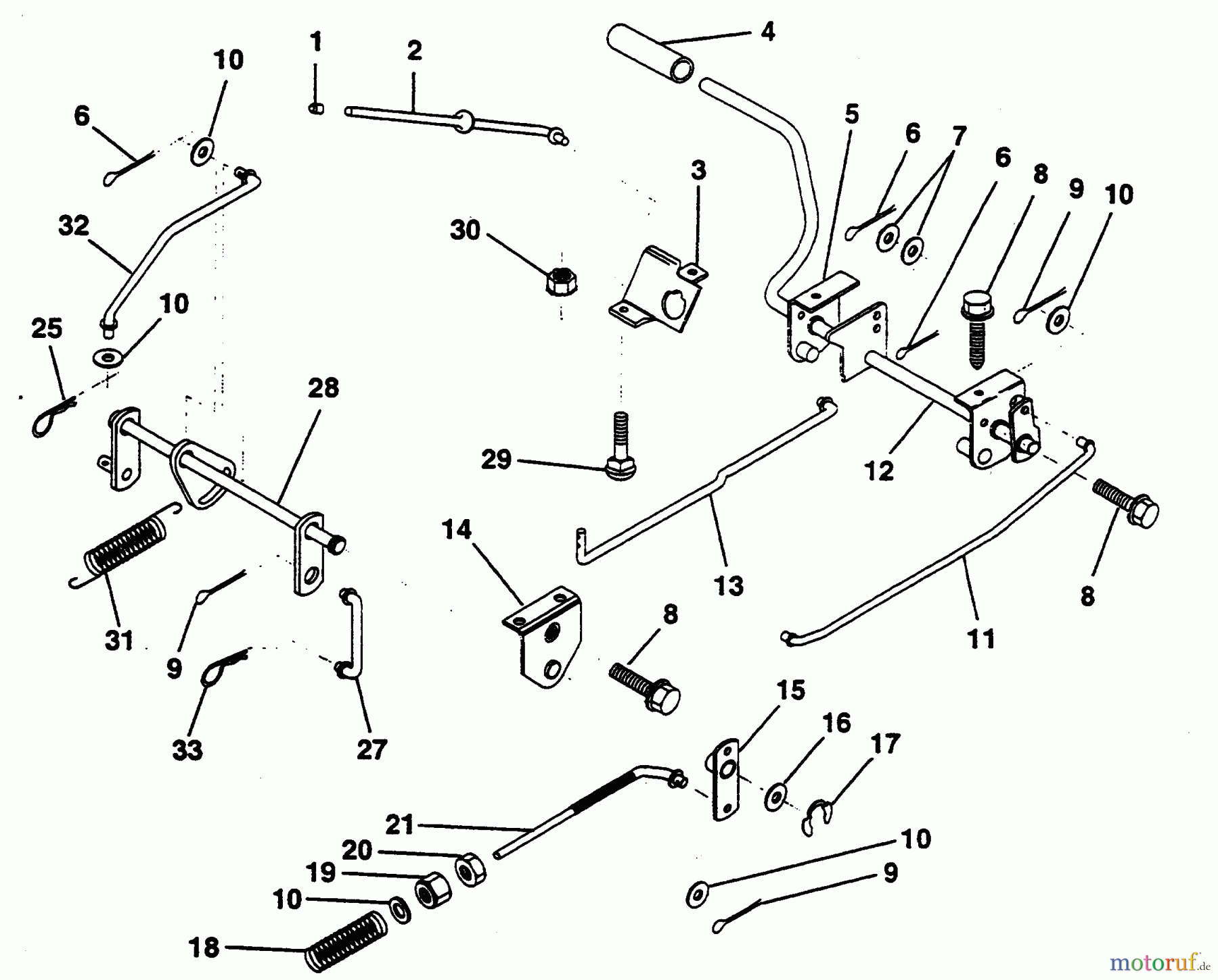 Poulan / Weed Eater Rasen und Gartentraktoren PP12R38MI - Poulan Pro Lawn Tractor BRAKE / REAR MOWER LIFT ASSEMBLY