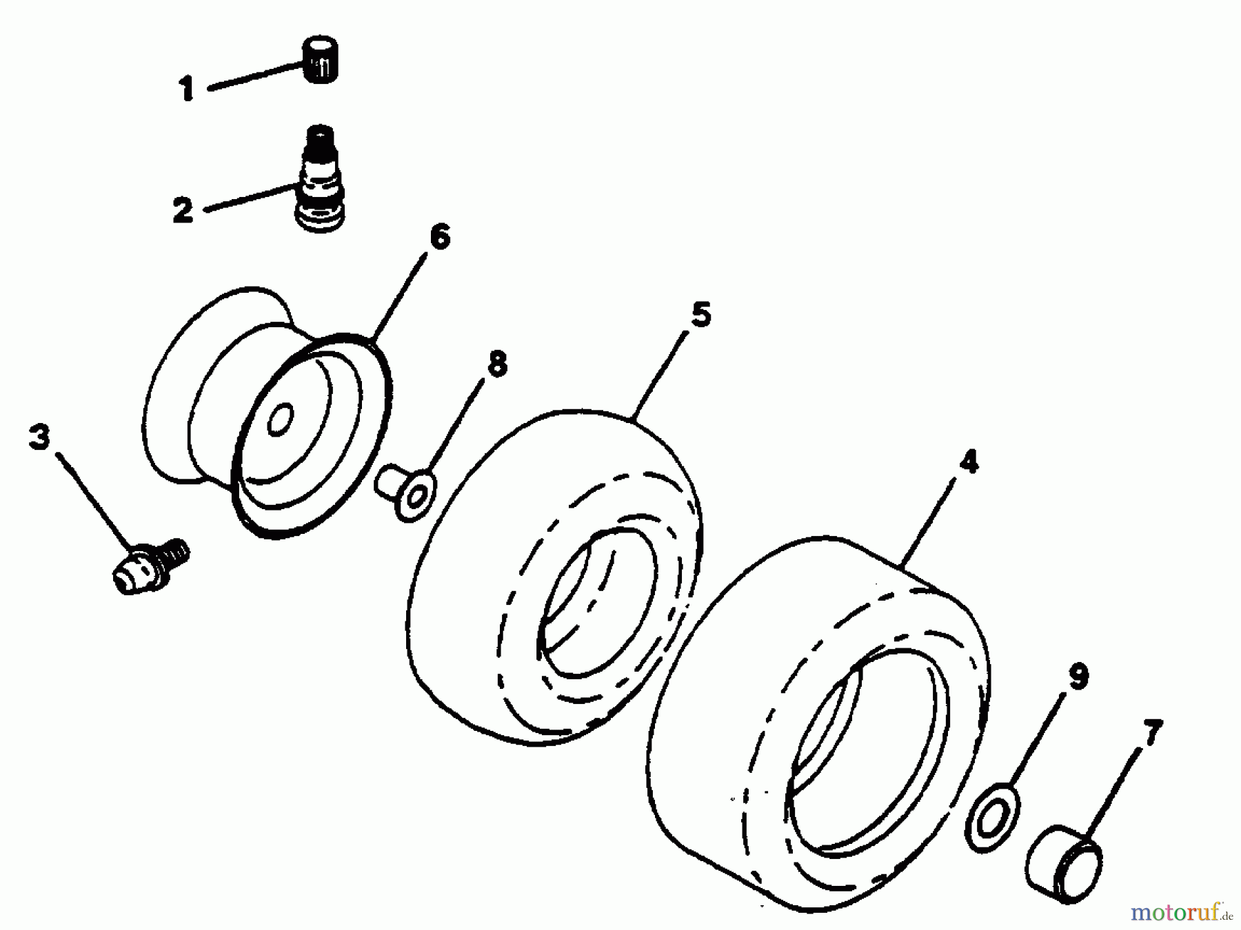 Poulan / Weed Eater Rasen und Gartentraktoren PP12R38MI - Poulan Pro Lawn Tractor WHEELS & TIRES