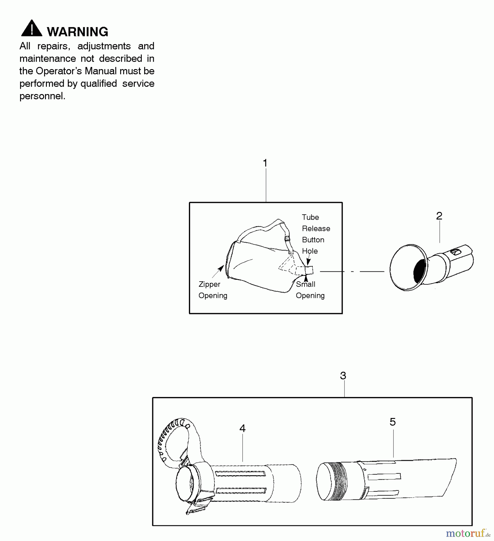  Poulan / Weed Eater Zubehör EBVA 1910 - Weed Eater Vac Attachment Vac Attachment Kit