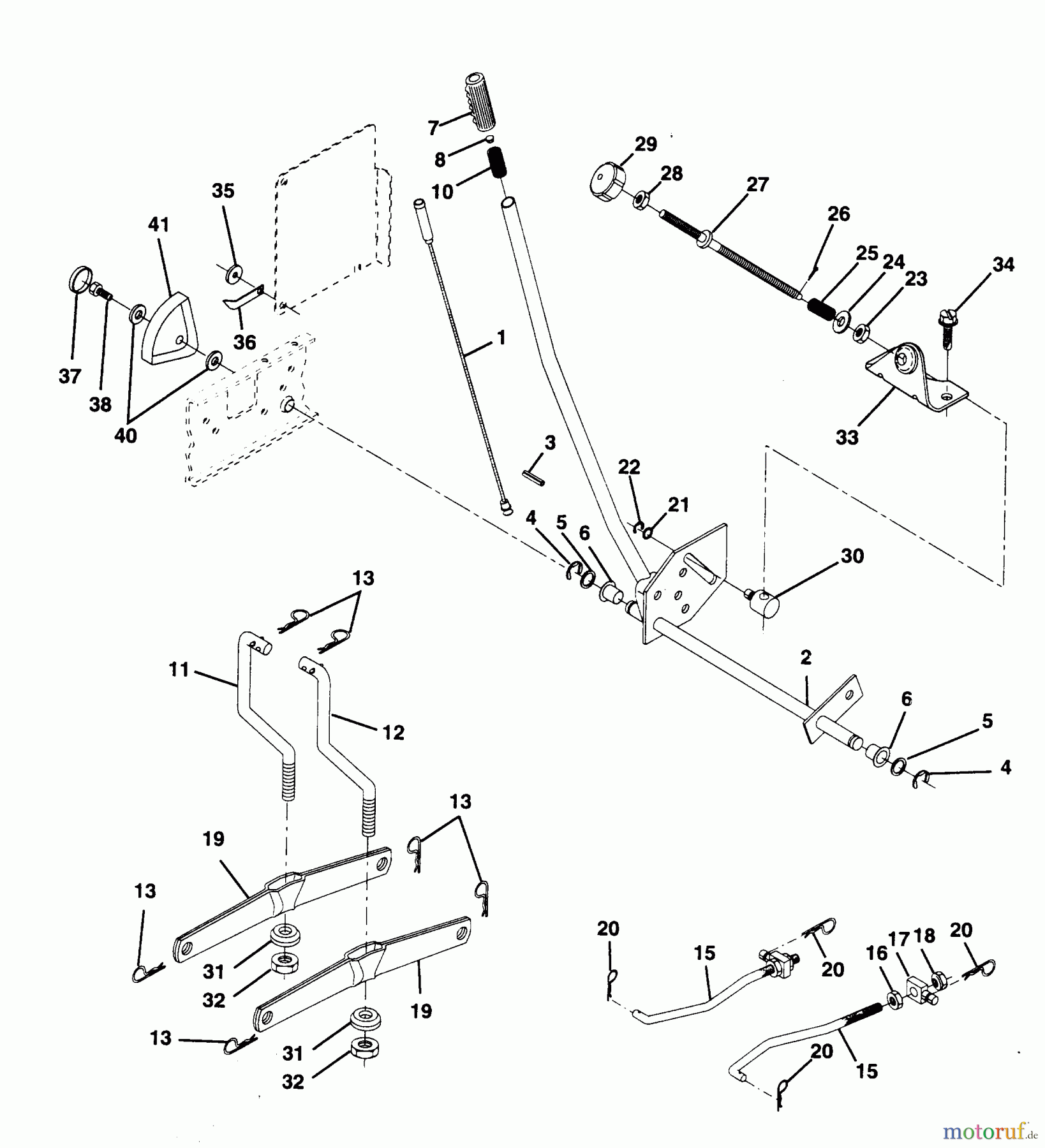 Poulan / Weed Eater Rasen und Gartentraktoren PP14542K - Poulan Pro Lawn Tractor MOWER LIFT