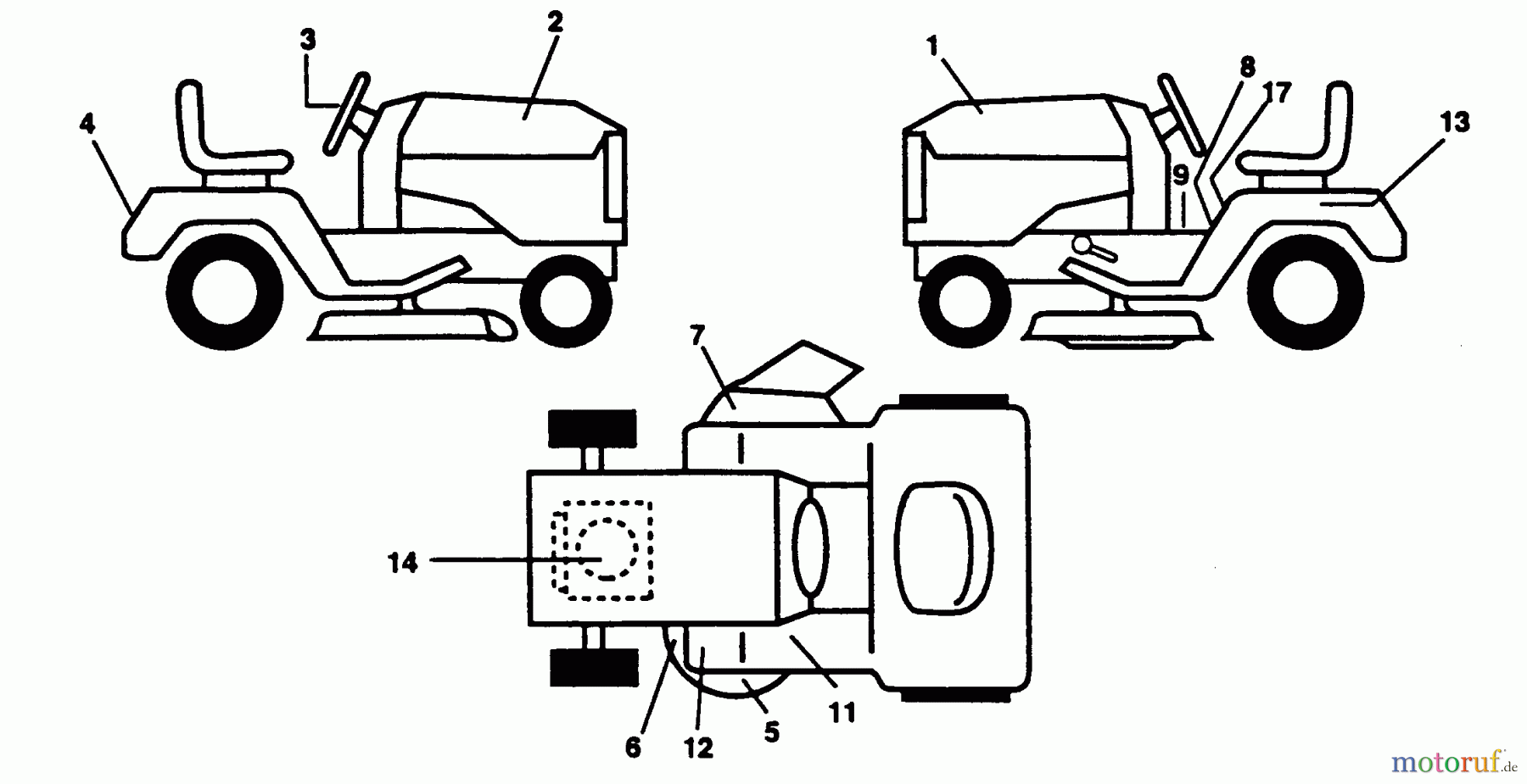 Poulan / Weed Eater Rasen und Gartentraktoren PP15H42KB - Poulan Pro Lawn Tractor DECALS