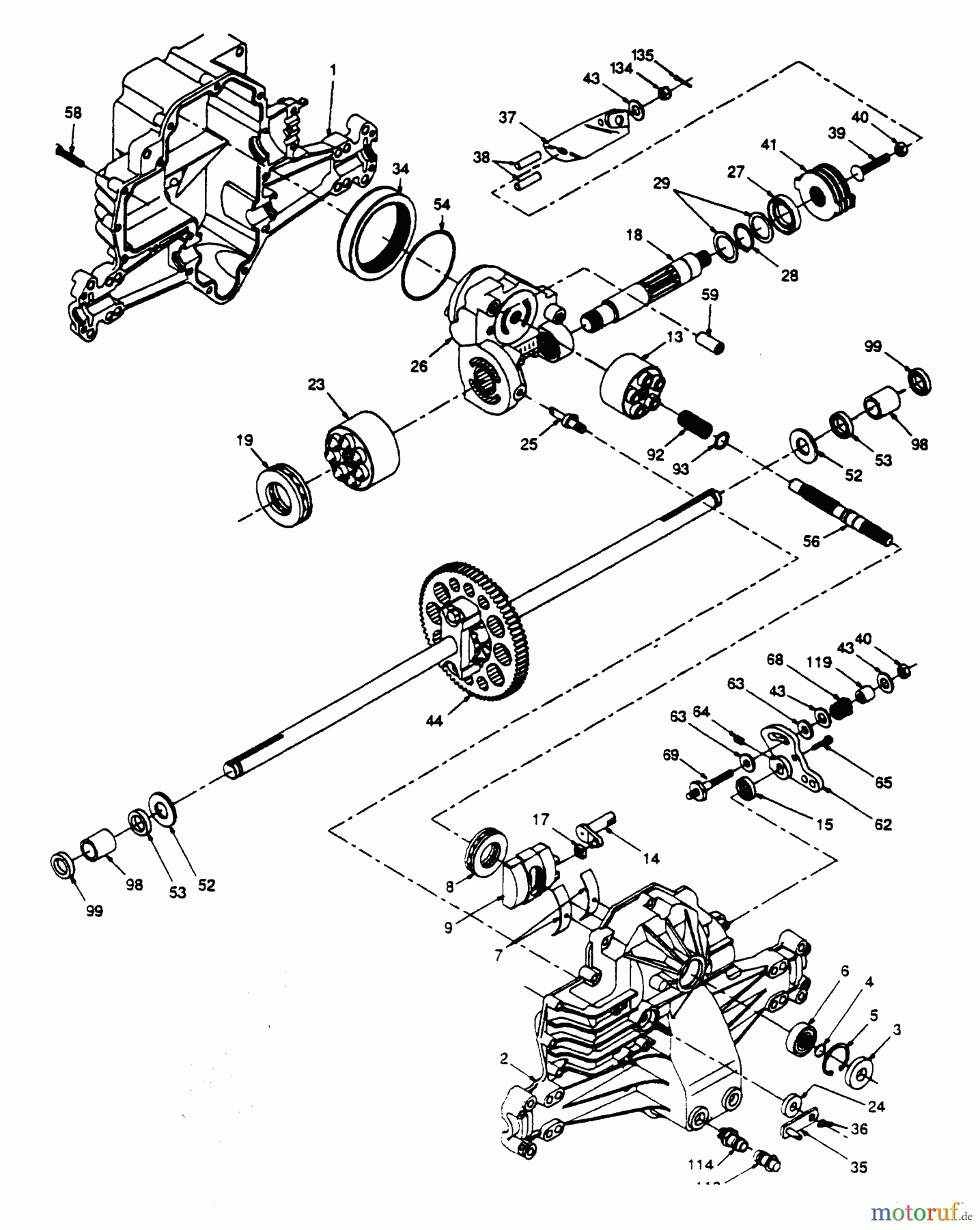Poulan / Weed Eater Rasen und Gartentraktoren PP15H42KB - Poulan Pro Lawn Tractor HYDRO-GEAR TRANSAXLE - MODEL NO. 310-0500