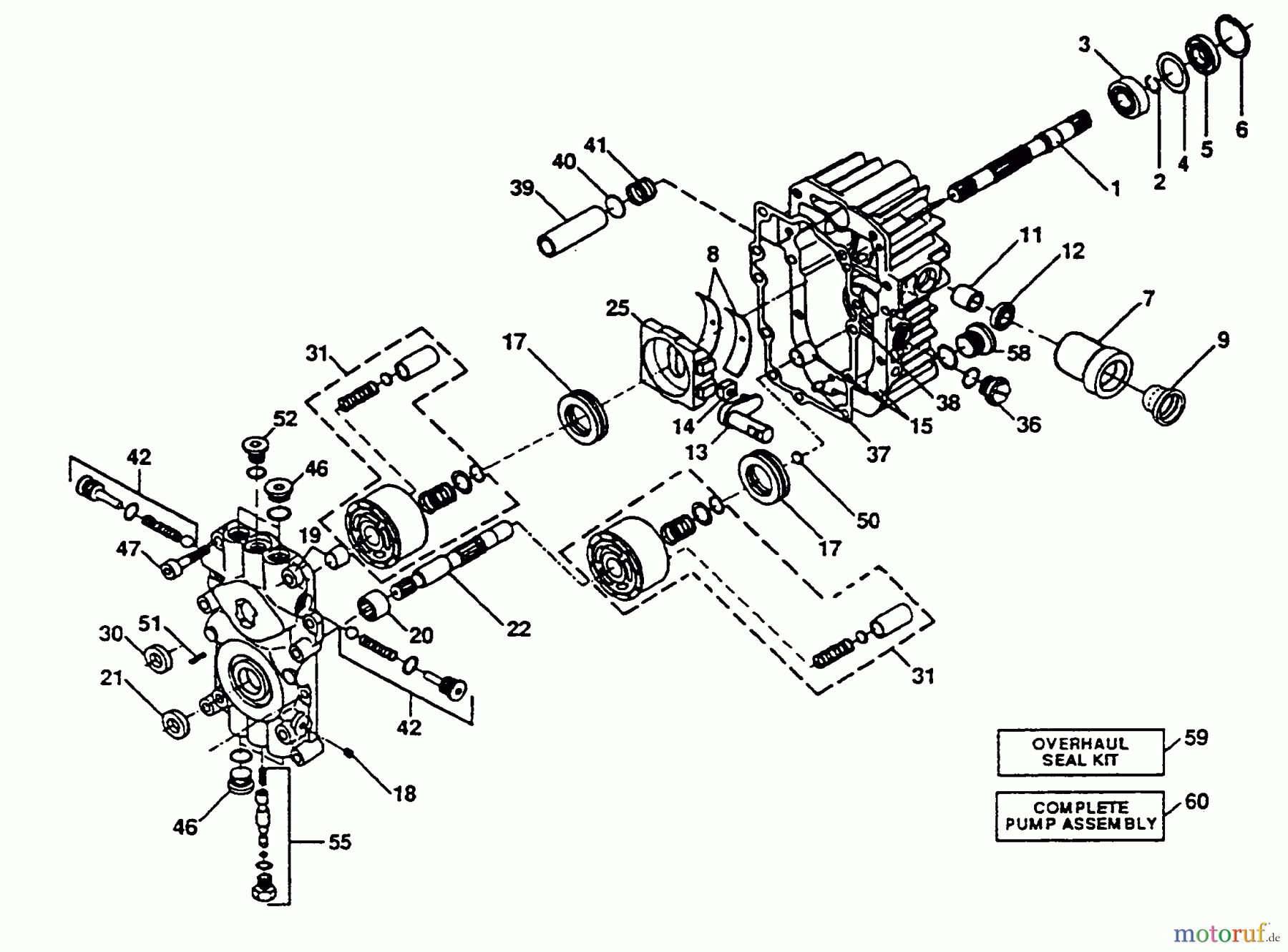 Poulan / Weed Eater Rasen und Gartentraktoren PP16H44C - Poulan Pro Lawn Tractor PUMP ASSEMBLY