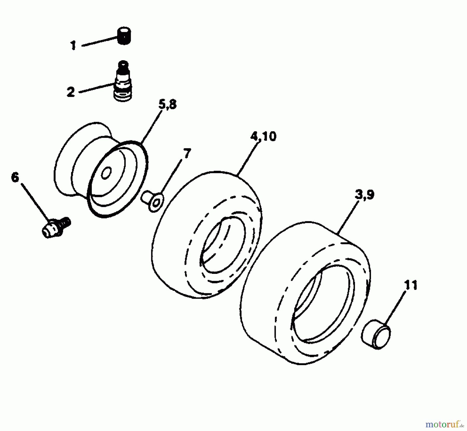 Poulan / Weed Eater Rasen und Gartentraktoren PP16H44 - Poulan Pro Lawn Tractor WHEELS & TIRES