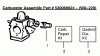 Poulan / Weed Eater BV1650 (Type 1) - Weed Eater Barracuda Blower Ersatzteile Carburetor Assembly (WA229) 530069924 Type 1