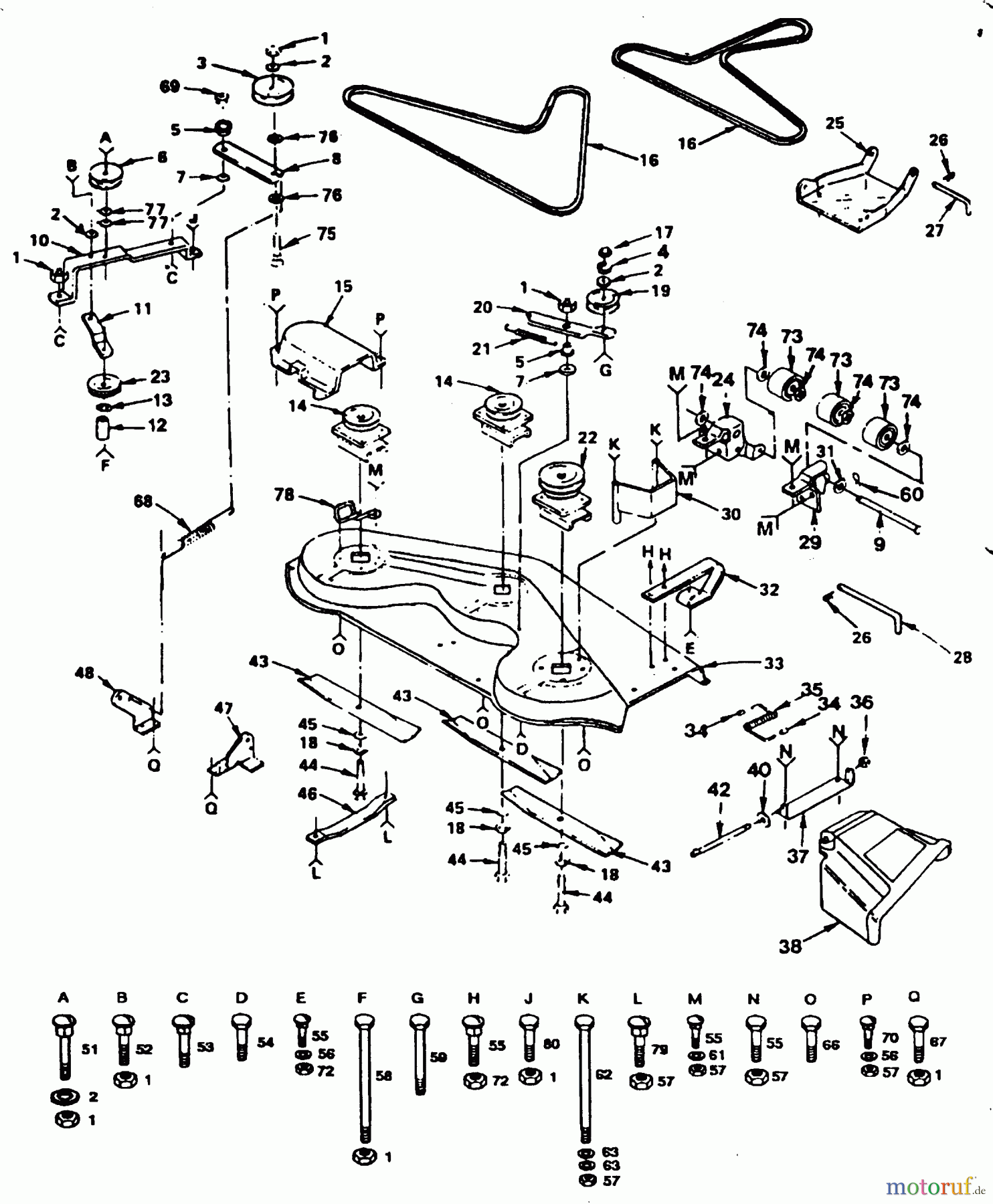 Poulan / Weed Eater Rasen und Gartentraktoren PP1844B - Poulan Pro Lawn Tractor MOWER