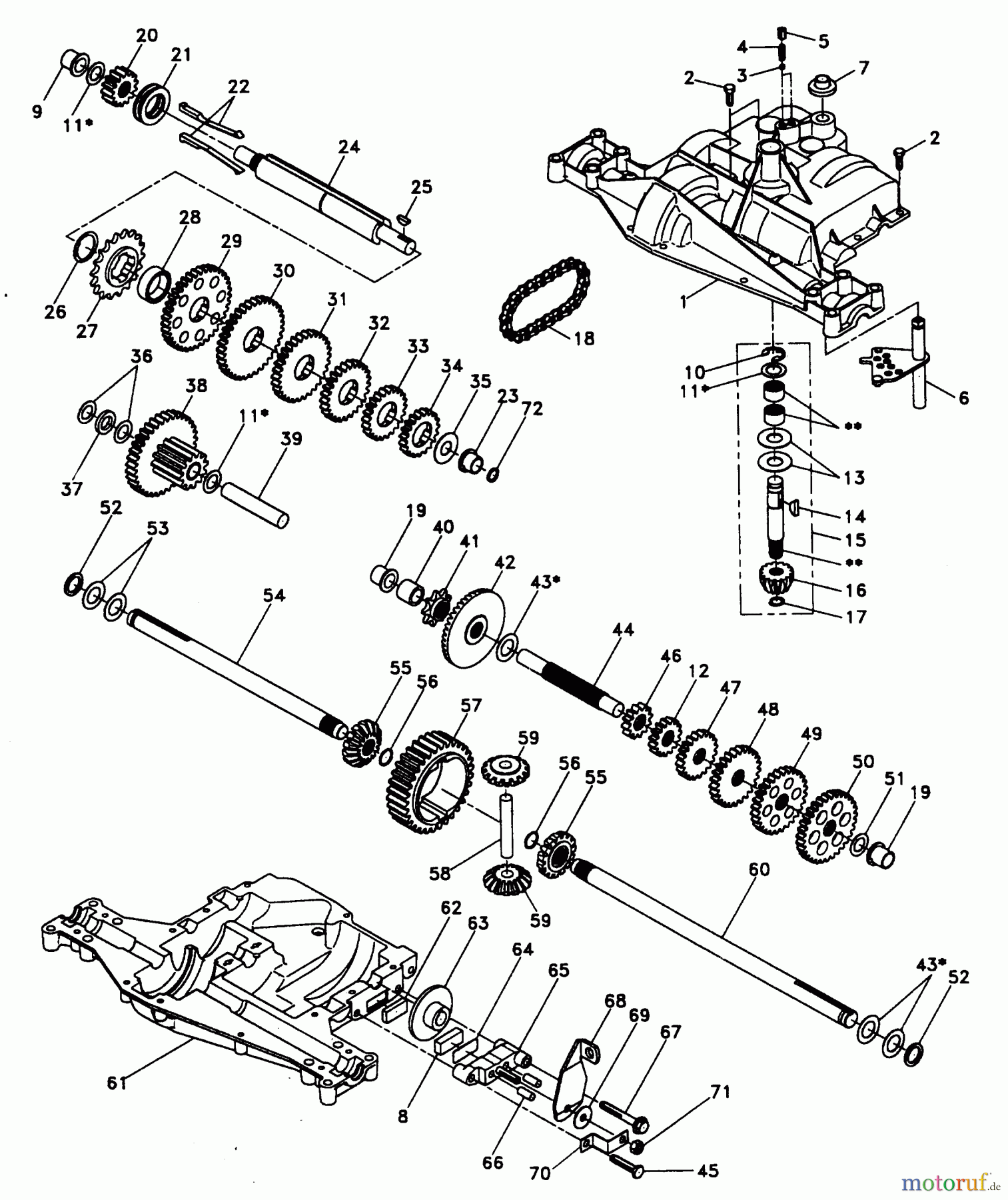 Poulan / Weed Eater Rasen und Gartentraktoren PP1844KA - Poulan Pro Lawn Tractor DANA TRANSAXLE--MODEL NUMBER 4360-96