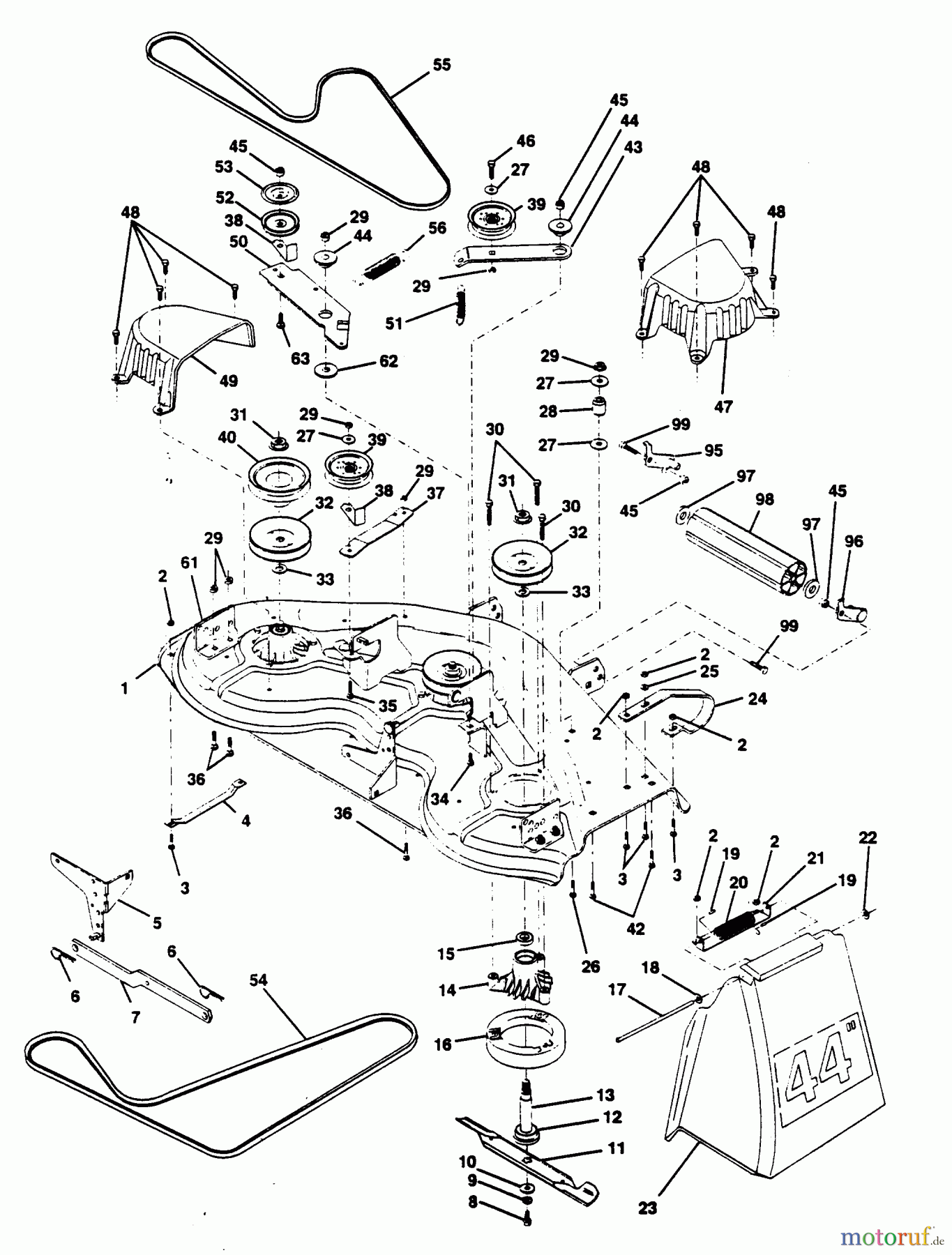Poulan / Weed Eater Rasen und Gartentraktoren PP18H44J - Poulan Pro Lawn Tractor MOWER