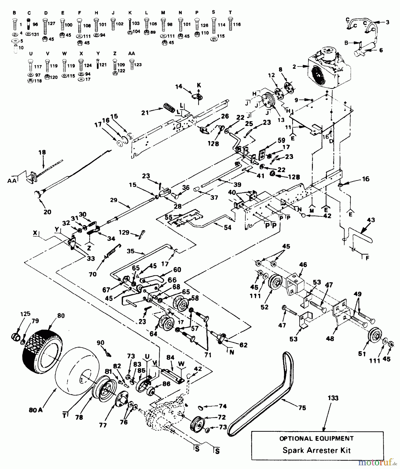 Poulan / Weed Eater Rasen und Gartentraktoren PP2050 - Poulan Pro Lawn Tractor GROUND DRIVE