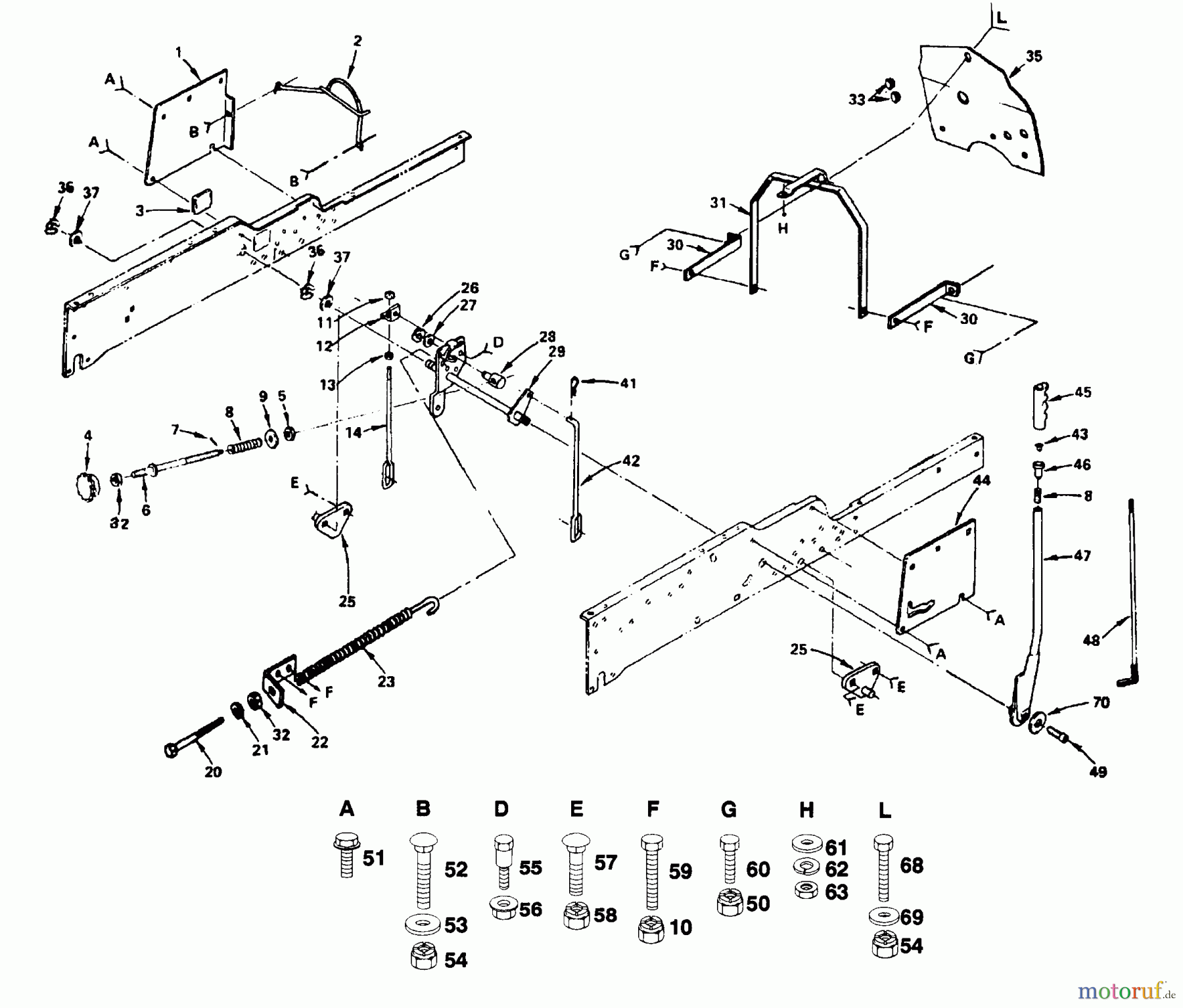 Poulan / Weed Eater Rasen und Gartentraktoren PP2050 - Poulan Pro Lawn Tractor MOWER LIFT