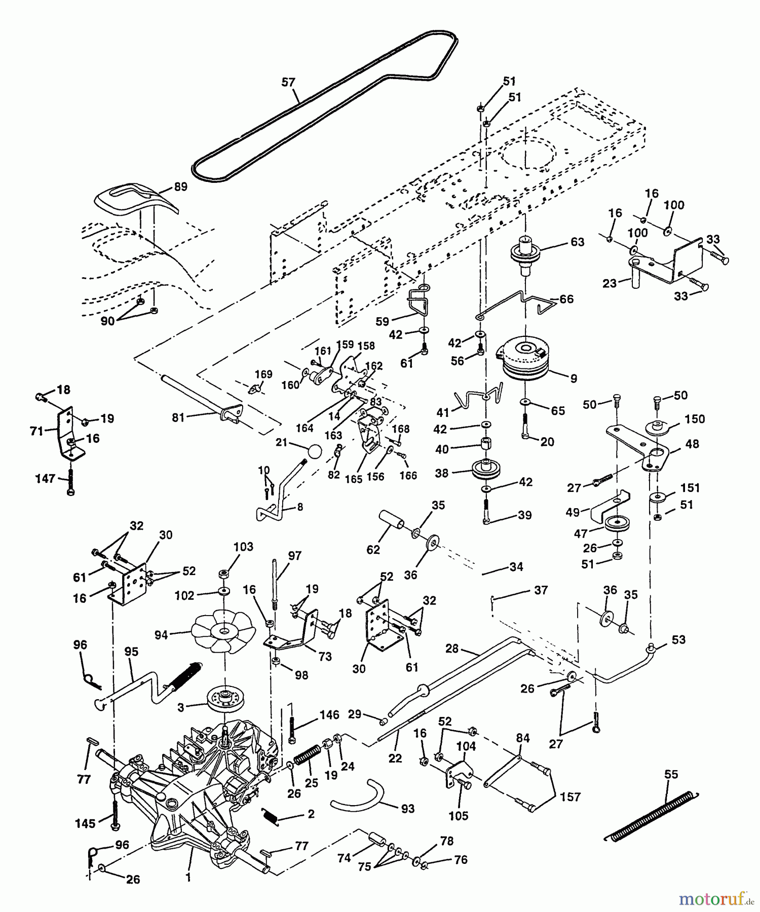 Poulan / Weed Eater Rasen und Gartentraktoren PP20H46A - Poulan Pro Lawn Tractor Drive