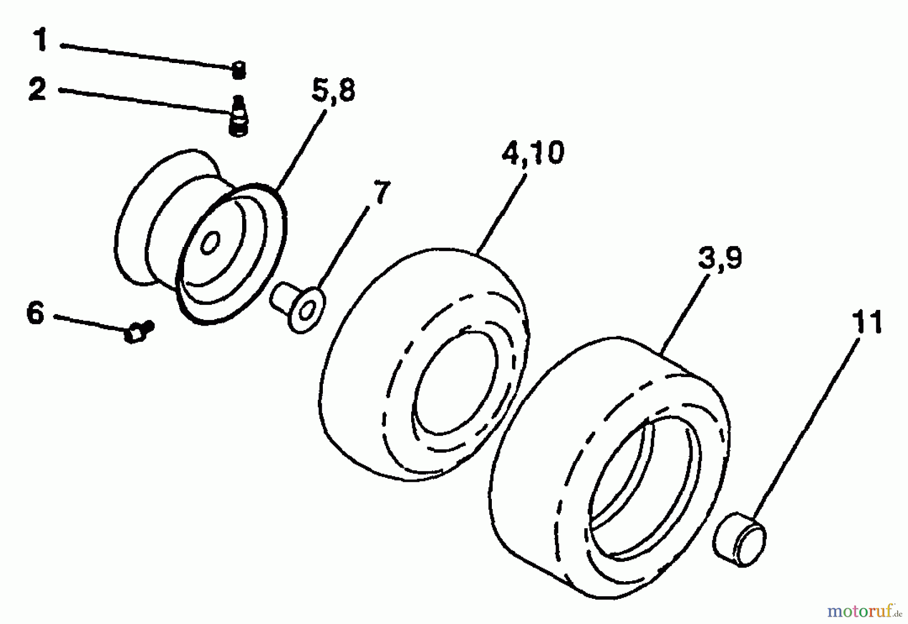 Poulan / Weed Eater Rasen und Gartentraktoren PP20H46A - Poulan Pro Lawn Tractor Wheels & Tires