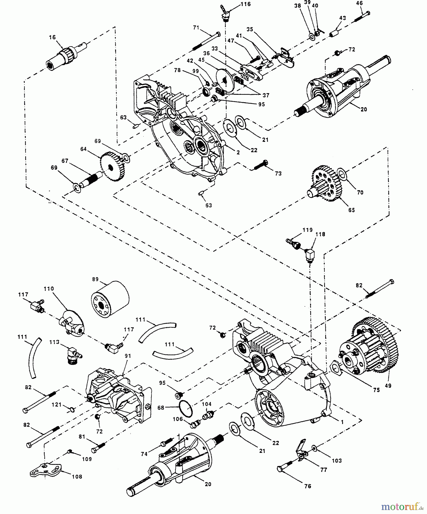 Poulan / Weed Eater Rasen und Gartentraktoren PP20H50J - Poulan Pro Lawn Tractor TRANSAXLE HYDRO GEAR MODEL NUMBER 214-3010