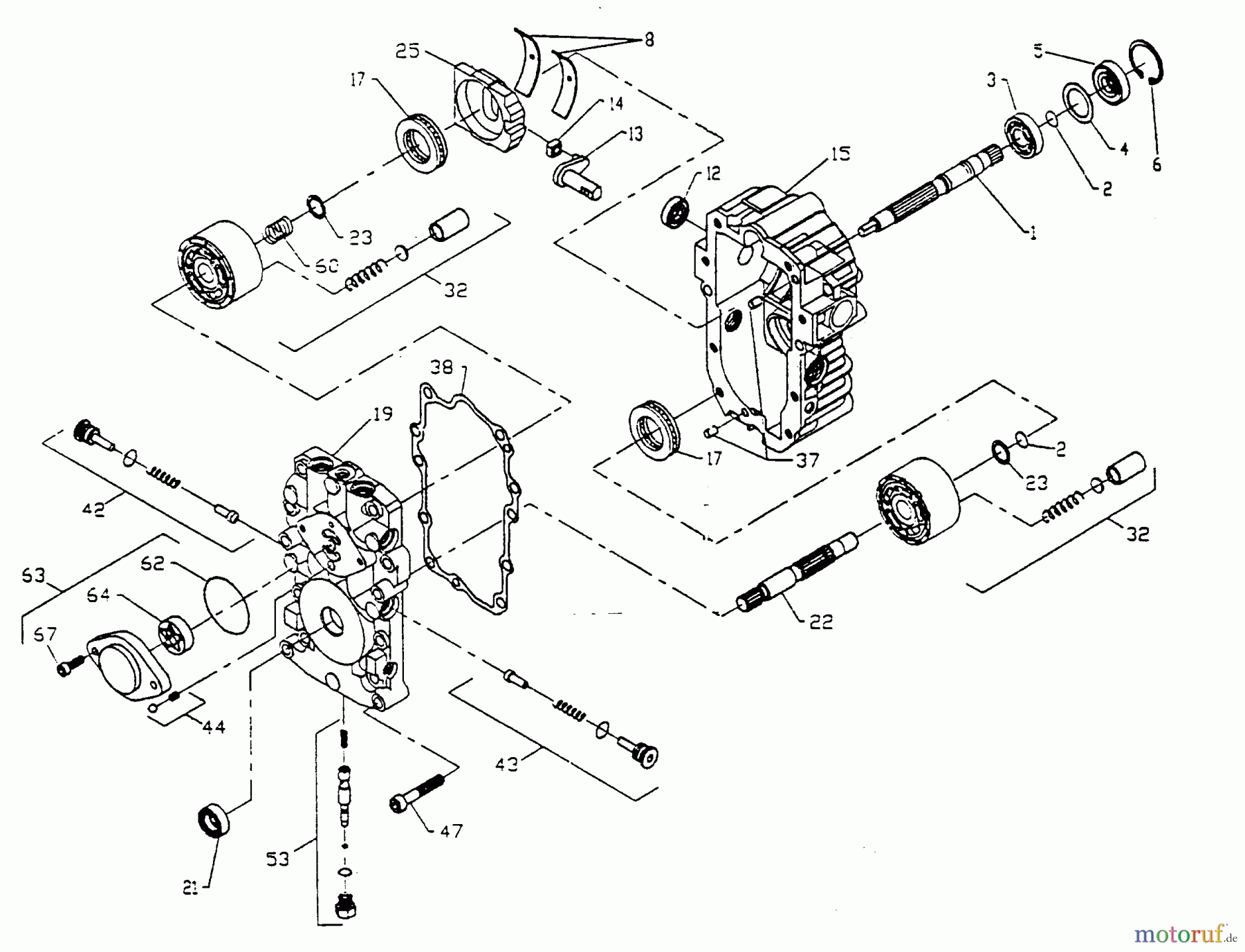 Poulan / Weed Eater Rasen und Gartentraktoren PP20H50J - Poulan Pro Lawn Tractor TRANSAXLE PUMP MODEL NUMBER BDU-10L-118