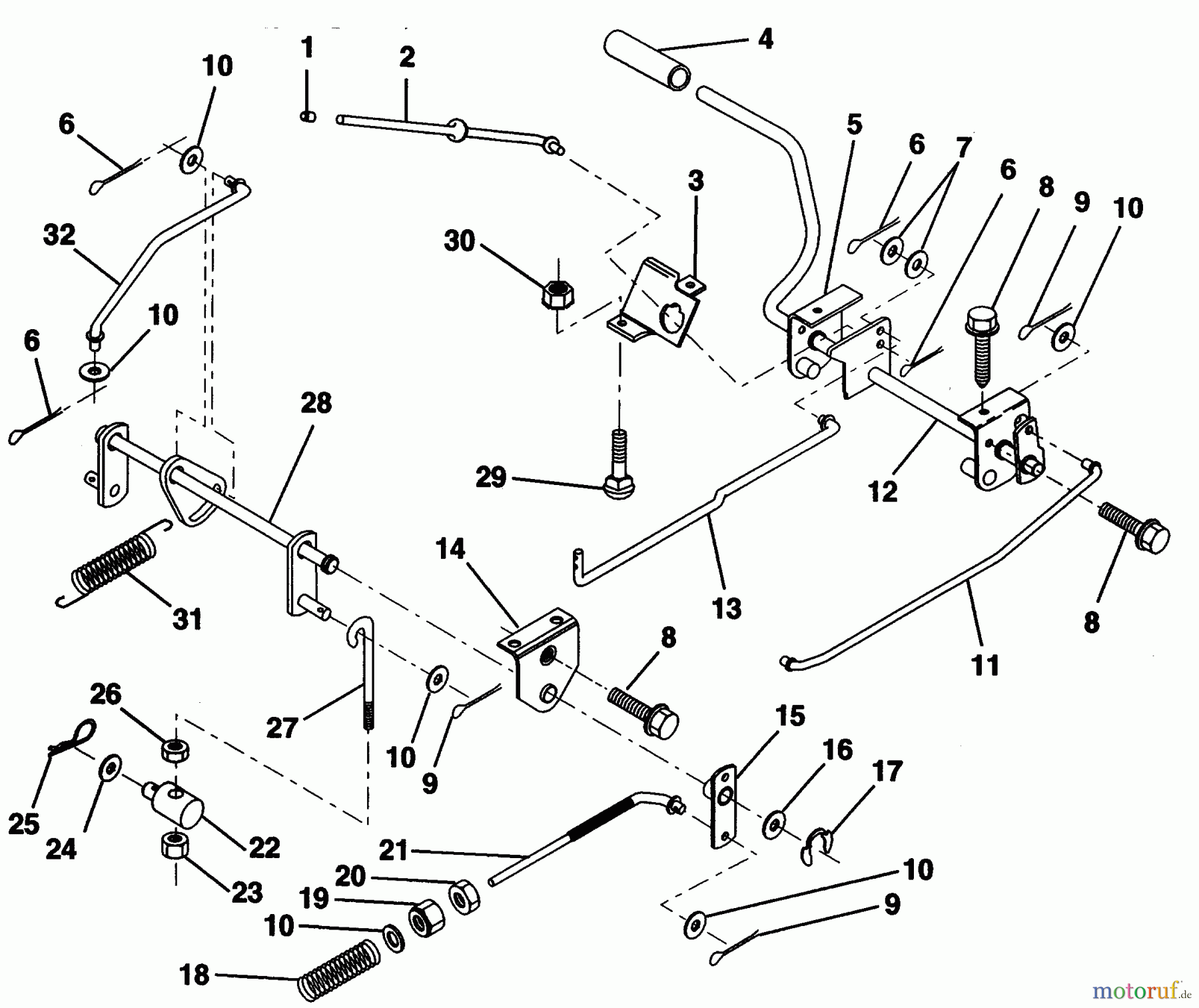 Poulan / Weed Eater Rasen und Gartentraktoren PP21R38MA - Poulan Pro Lawn Tractor BRAKE / REAR MOWER LIFT ASSEMBLY