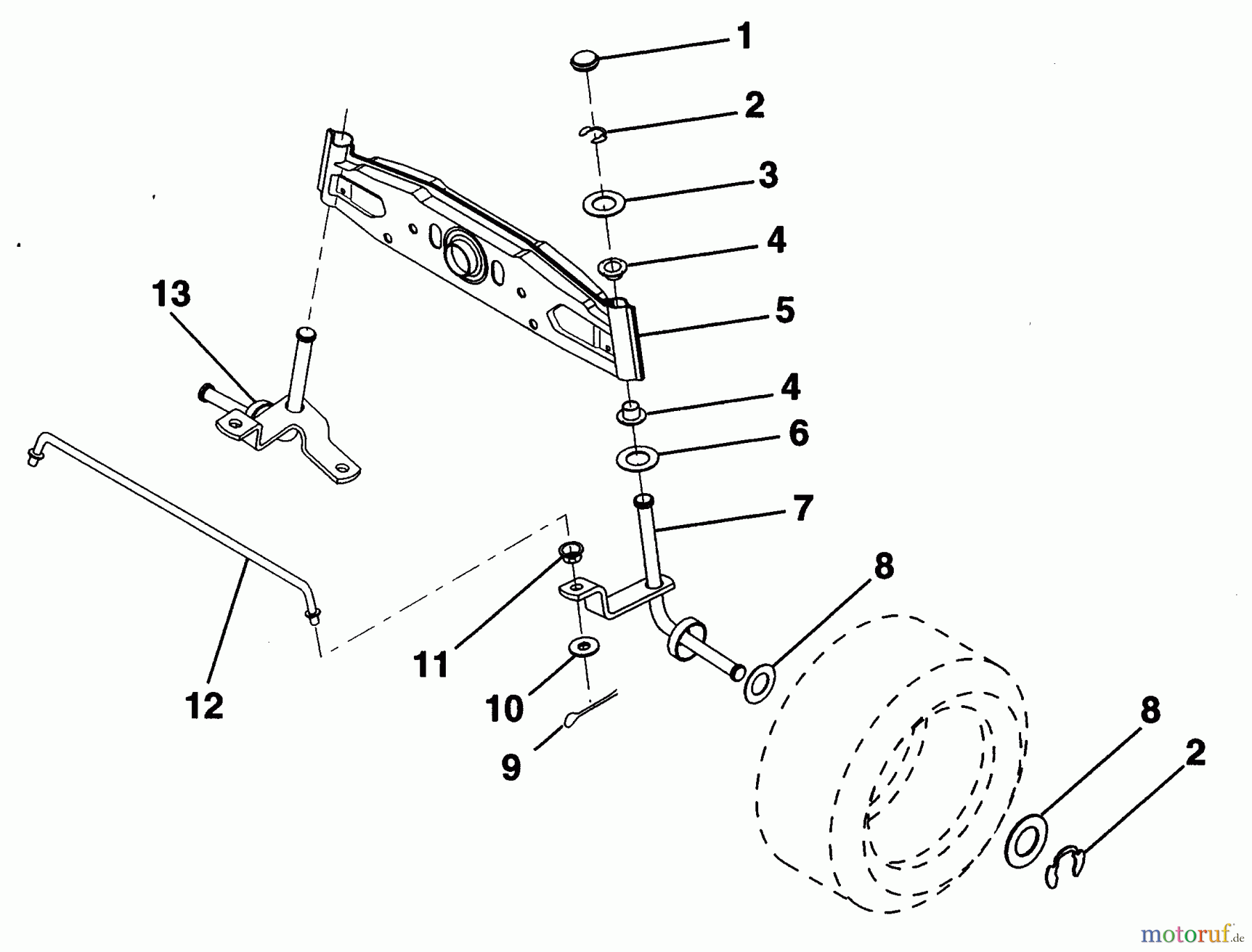 Poulan / Weed Eater Rasen und Gartentraktoren PP21R38MA - Poulan Pro Lawn Tractor FRONT AXLE