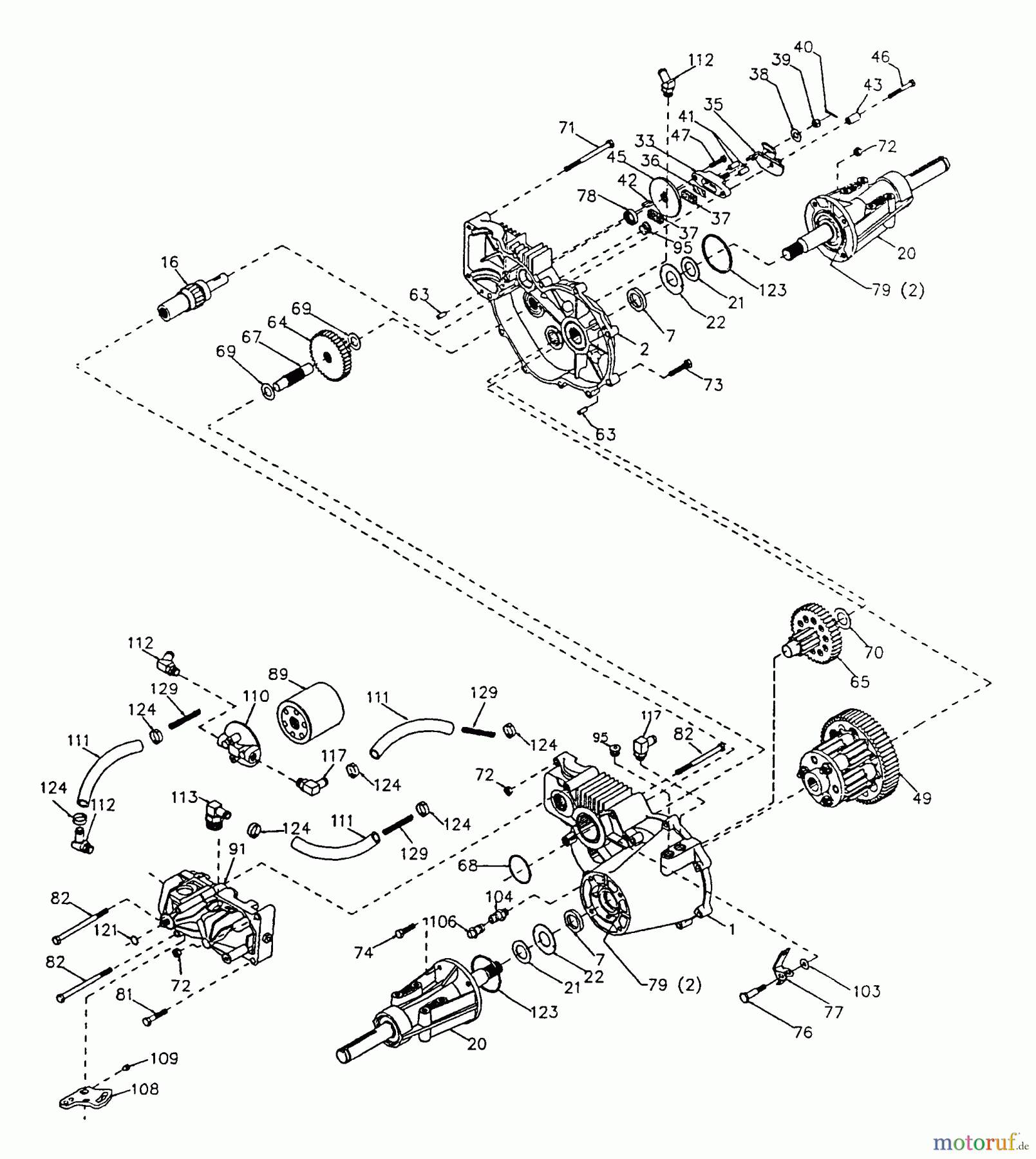Poulan / Weed Eater Rasen und Gartentraktoren PP22H50A - Poulan Pro Lawn Tractor Transaxle Hydro Gear