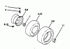 Poulan / Weed Eater PP22H50KA - Poulan Pro Lawn Tractor Ersatzteile WHEELS & TIRES