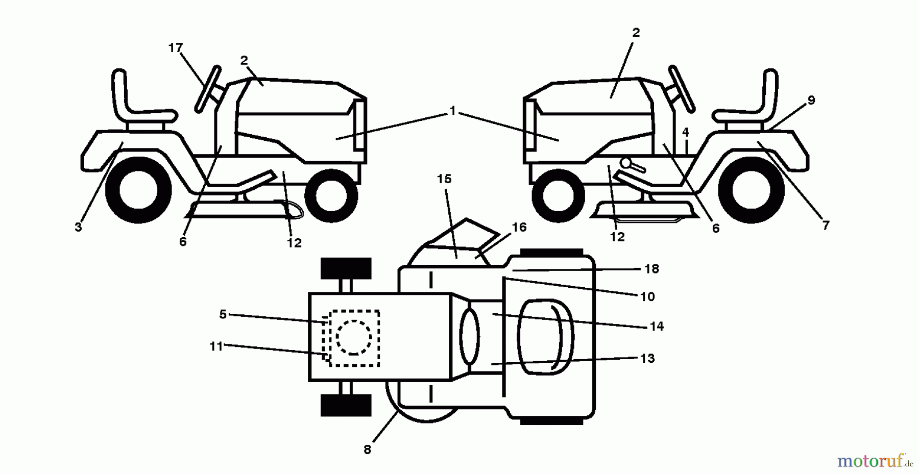 Poulan / Weed Eater Rasen und Gartentraktoren W17542H (96041012000) - Weed Eater Lawn Tractor (2010-01) DECALS