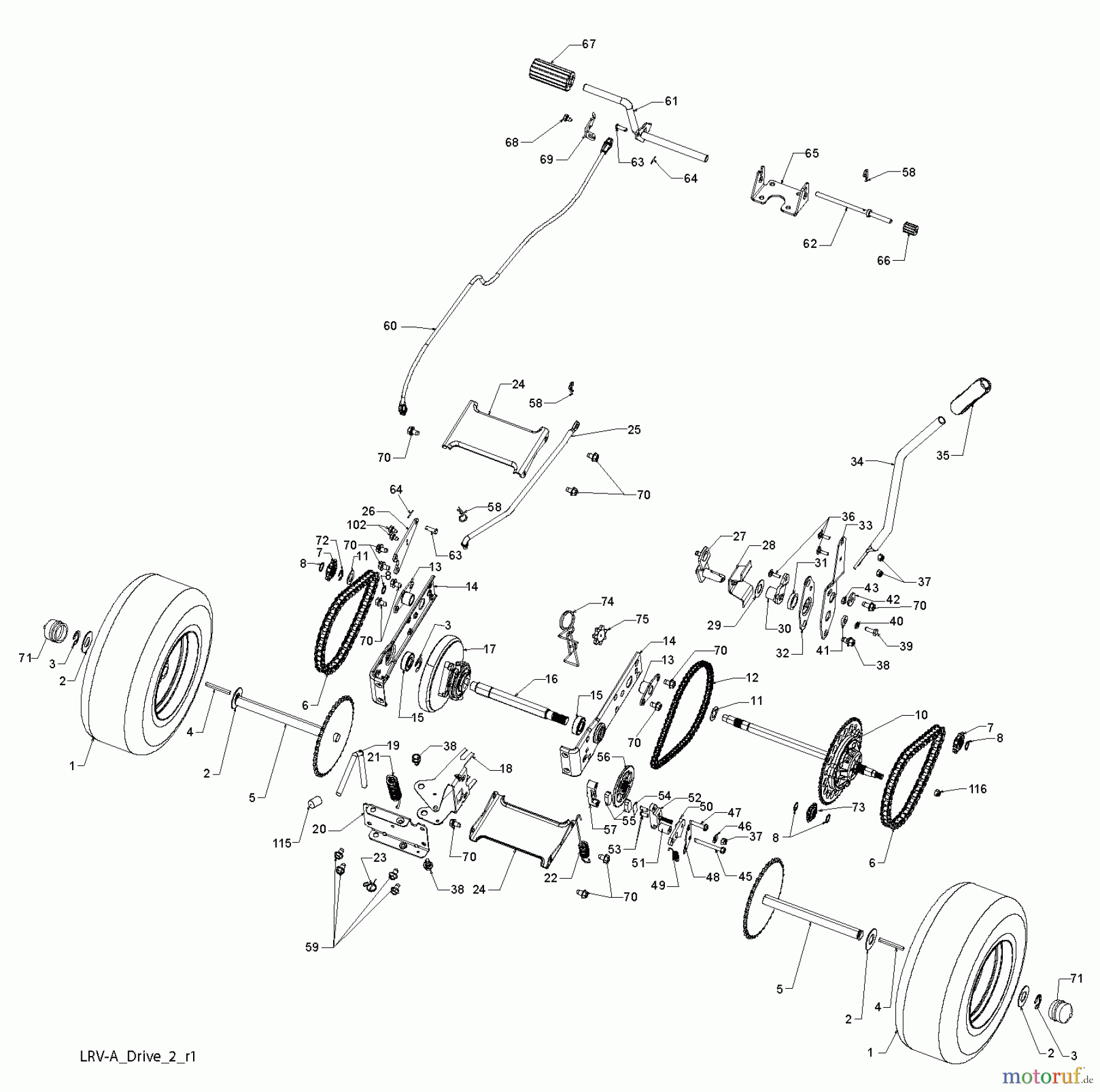 Poulan / Weed Eater Rasen und Gartentraktoren WE261 (96022000702) - Weed Eater Lawn Tractor (2011-10) DRIVE