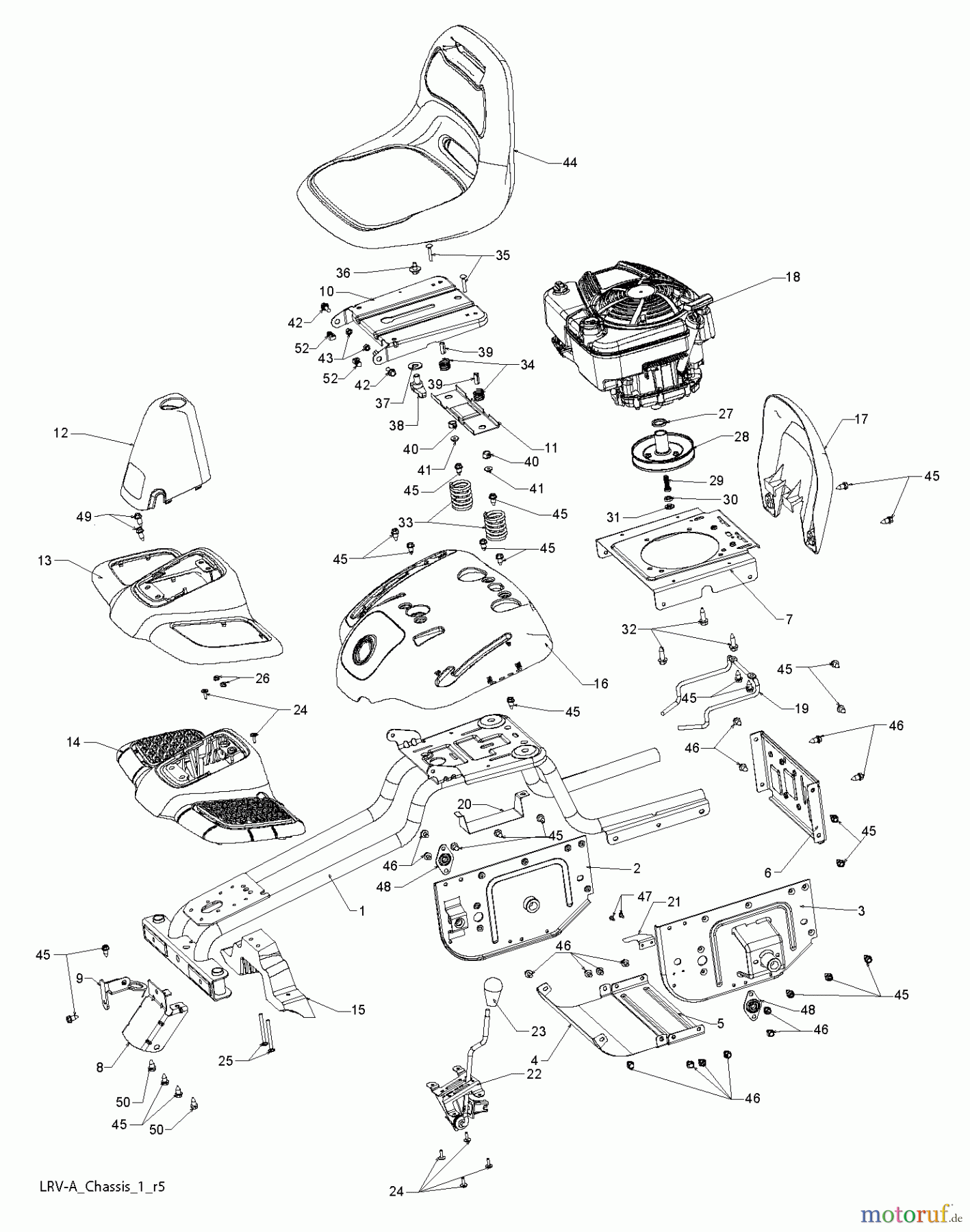 Poulan / Weed Eater Rasen und Gartentraktoren WE261 (96022000702) - Weed Eater Lawn Tractor (2011-10) CHASSIS ENCLOSURES