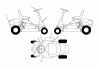 Poulan / Weed Eater WE261 (96022000703) - Weed Eater Lawn Tractor (2012-11) Ersatzteile DECALS