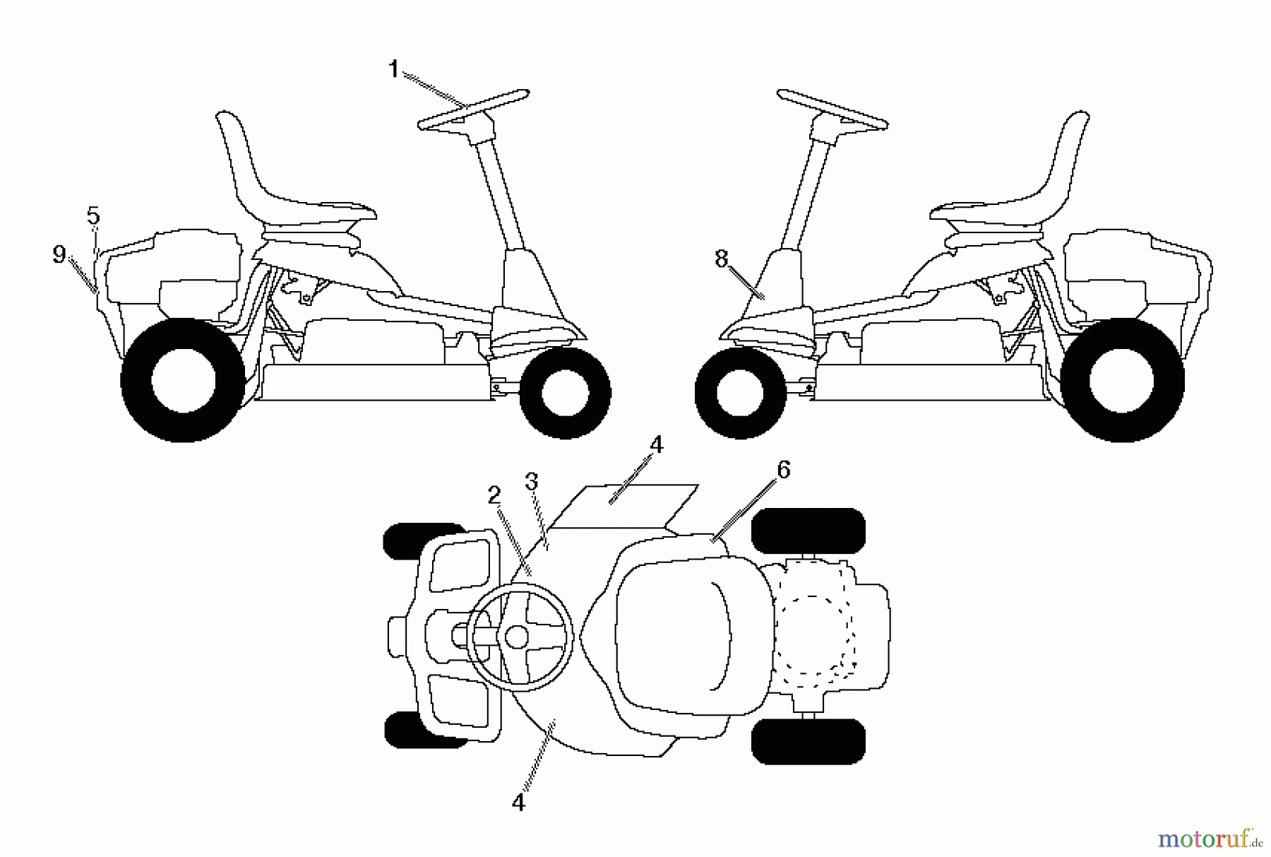 Poulan / Weed Eater Rasen und Gartentraktoren WE261 (96022001101) - Weed Eater Lawn Tractor (2011-09) DECALS