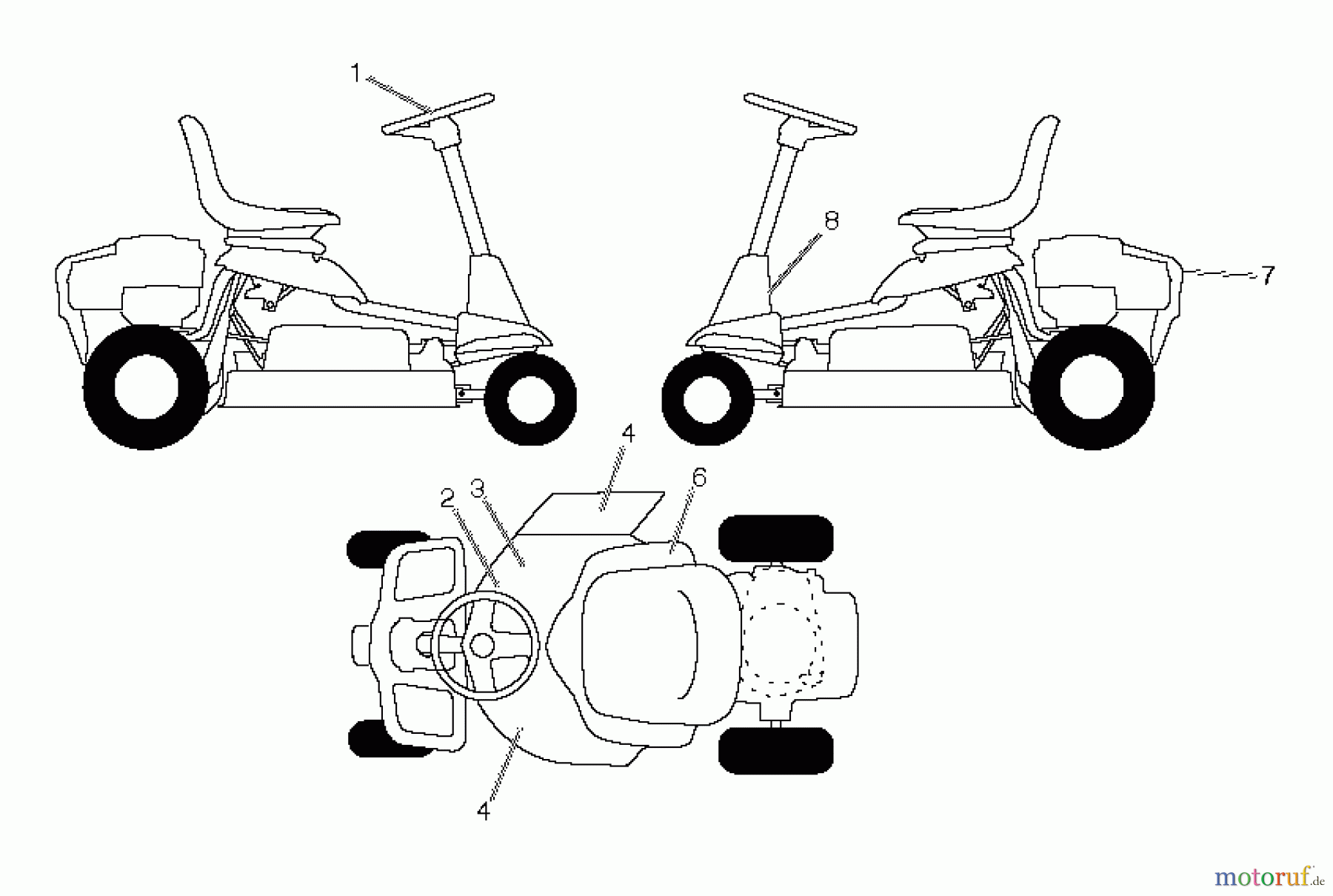 Poulan / Weed Eater Rasen und Gartentraktoren WE261 (96024000101) - Weed Eater Lawn Tractor (2012-02) DECALS