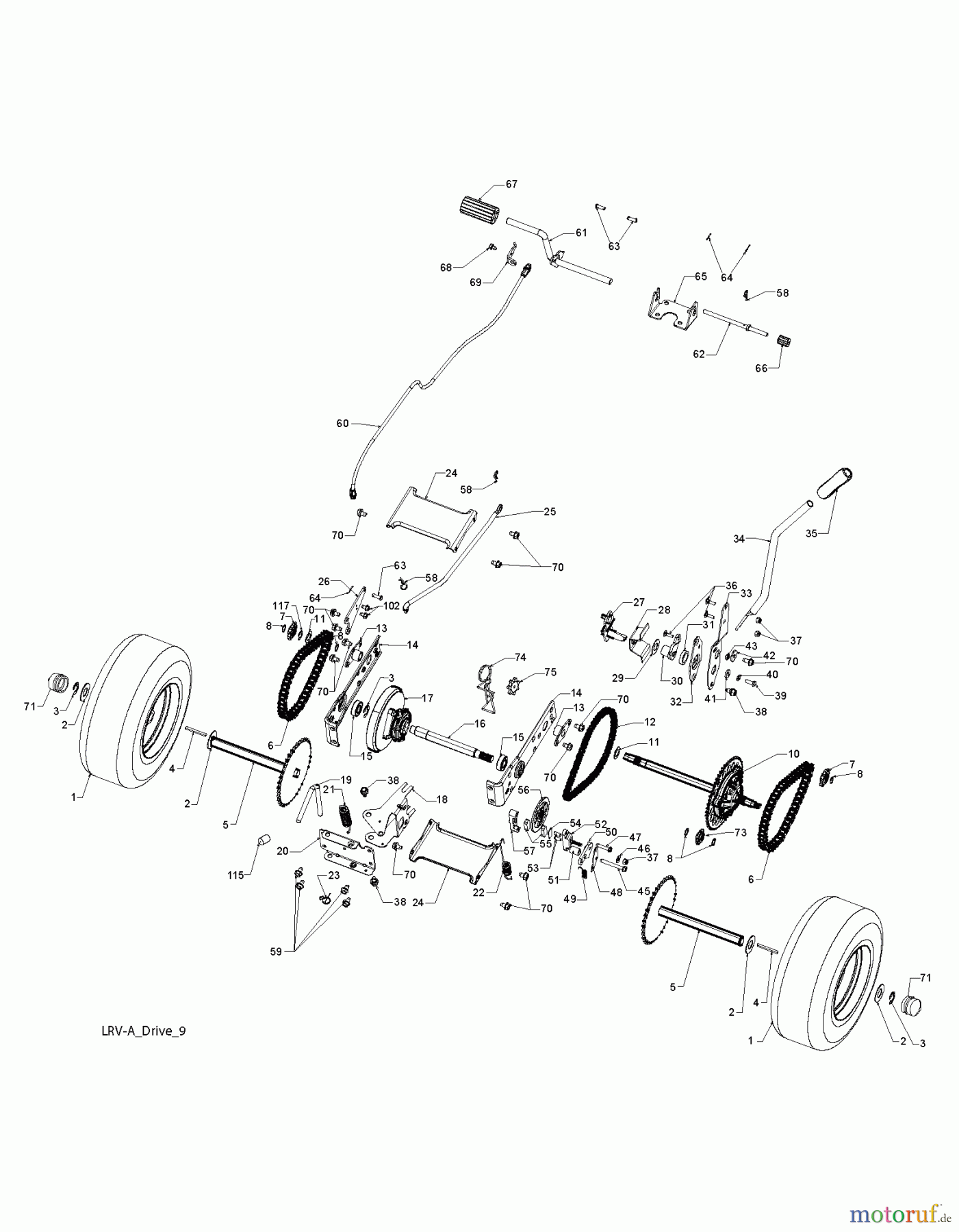 Poulan / Weed Eater Rasen und Gartentraktoren WE261 (96022000902) - Weed Eater Lawn Tractor (2011-10) DRIVE