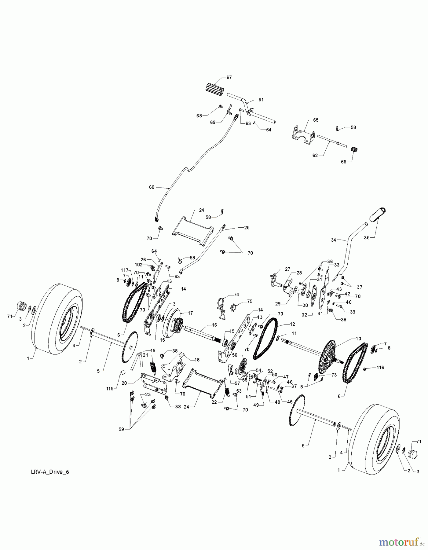  Poulan / Weed Eater Rasen und Gartentraktoren WE261 (96028000103) - Weed Eater Lawn Tractor (2012-01) DRIVE