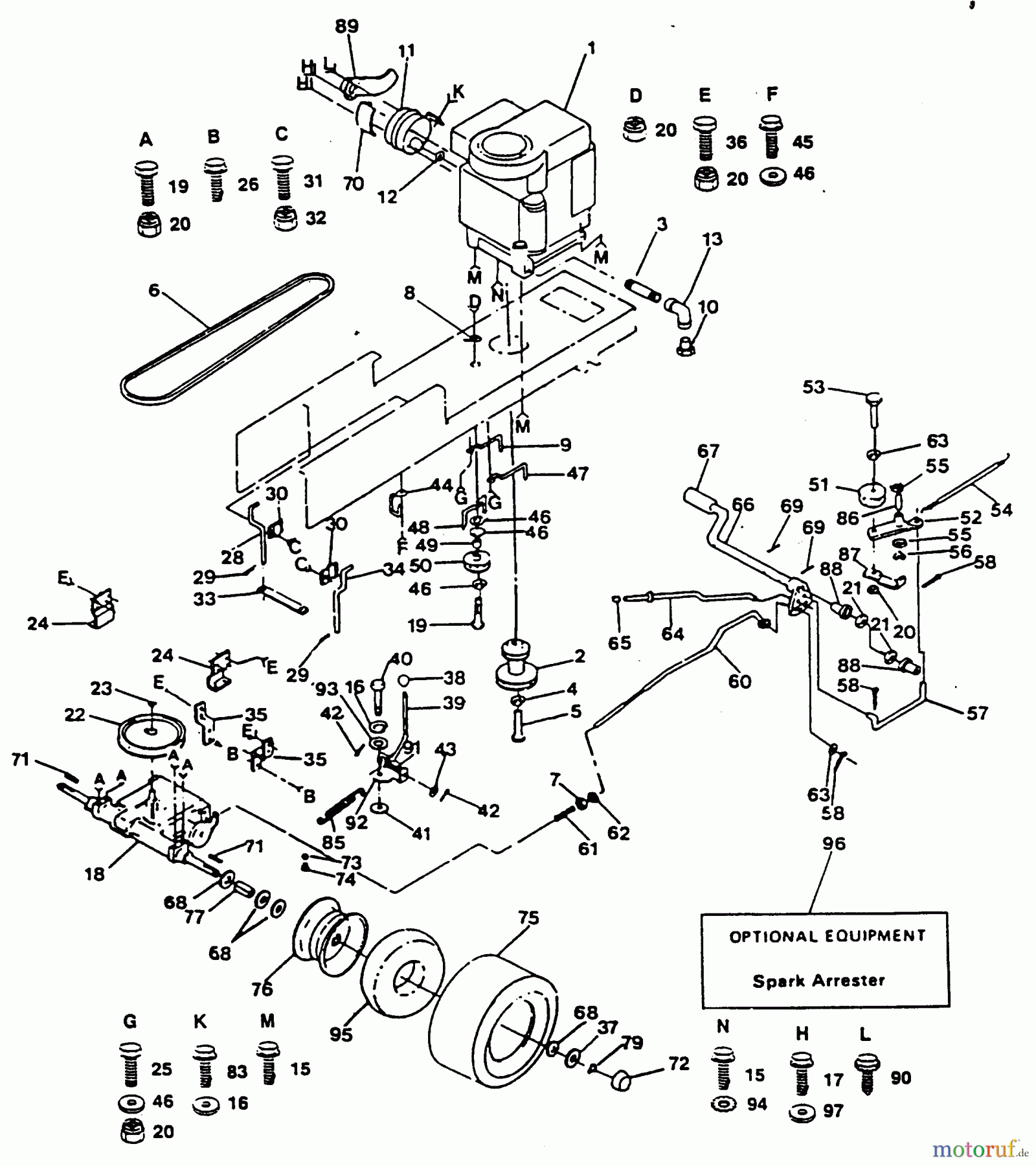 Poulan / Weed Eater Rasen und Gartentraktoren XC1120B - Poulan Pro Lawn Tractor DRIVE