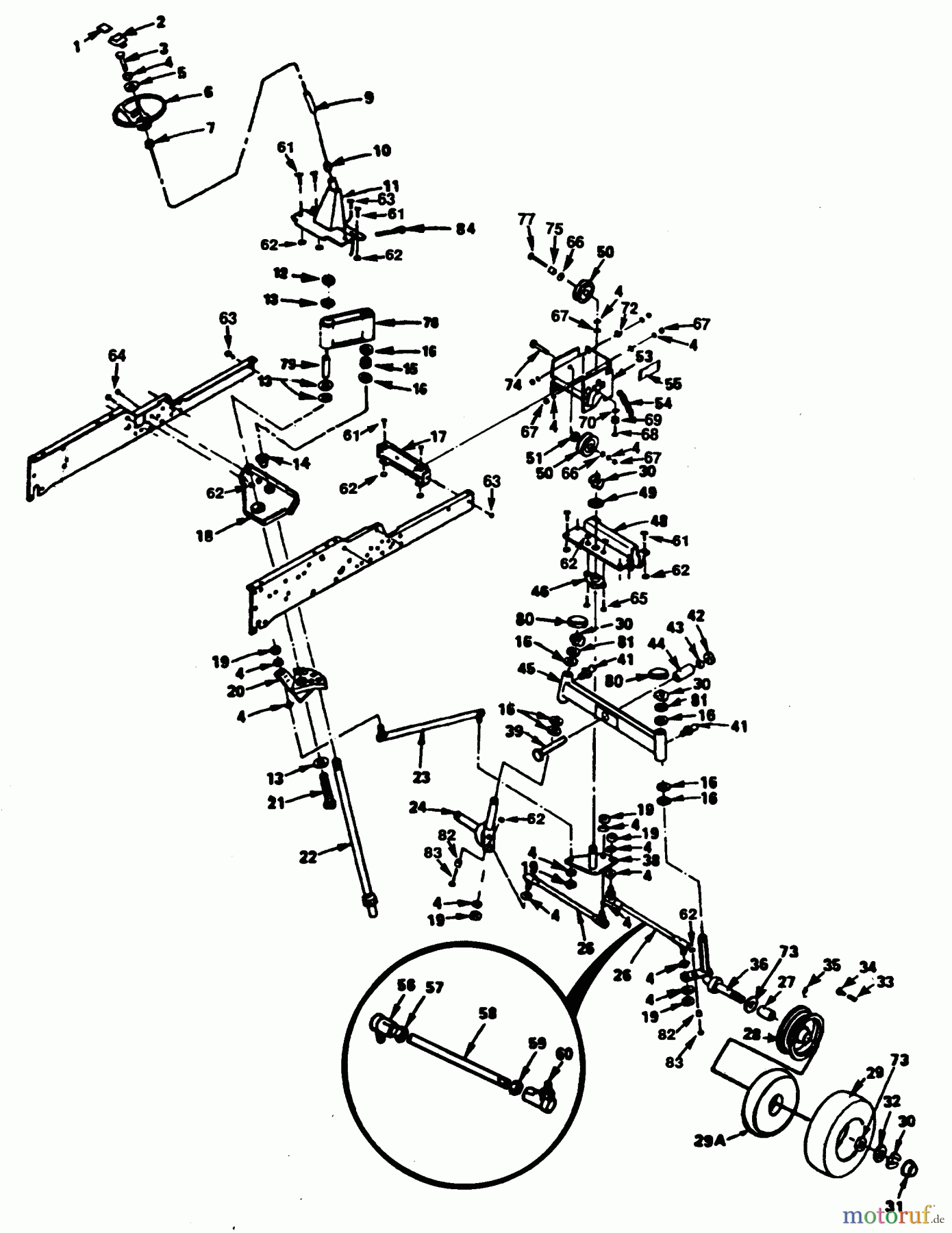 Poulan / Weed Eater Rasen und Gartentraktoren XEG1182HAR - Poulan Pro Lawn Tractor STEERING