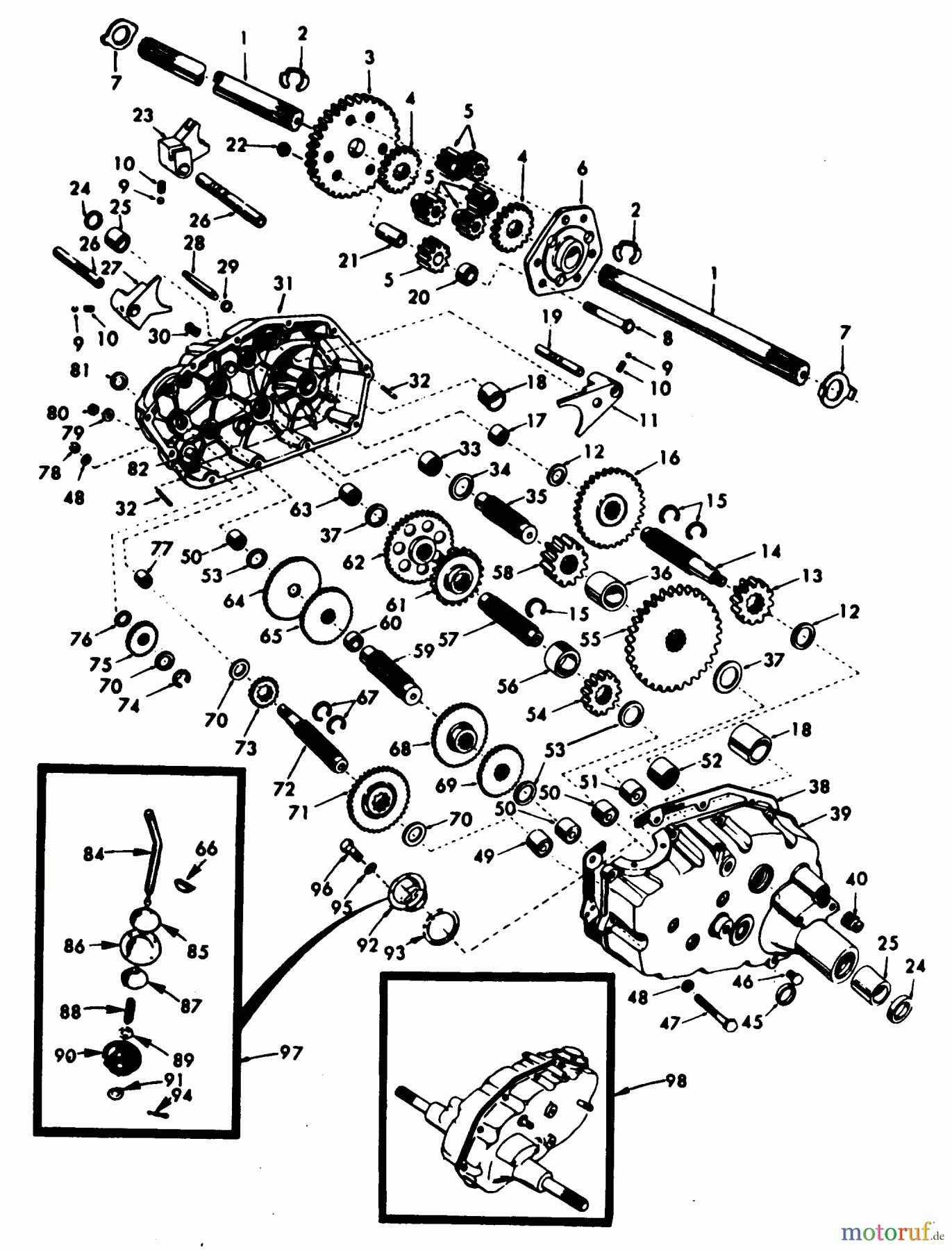 Poulan / Weed Eater Rasen und Gartentraktoren XEG1182HAR - Poulan Pro Lawn Tractor TRANSAXLE