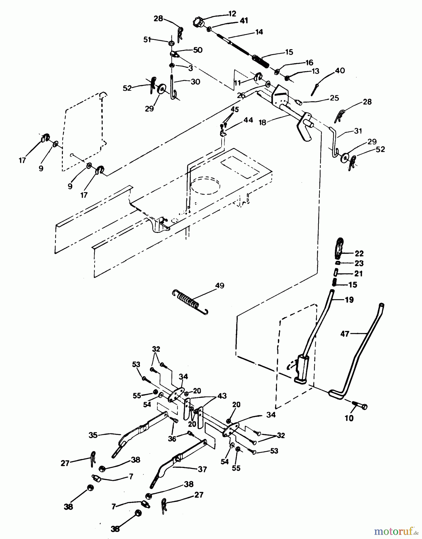 Poulan / Weed Eater Rasen und Gartentraktoren XEG1182VAR - Poulan Pro Lawn Tractor LIFT ADJUSTMENT
