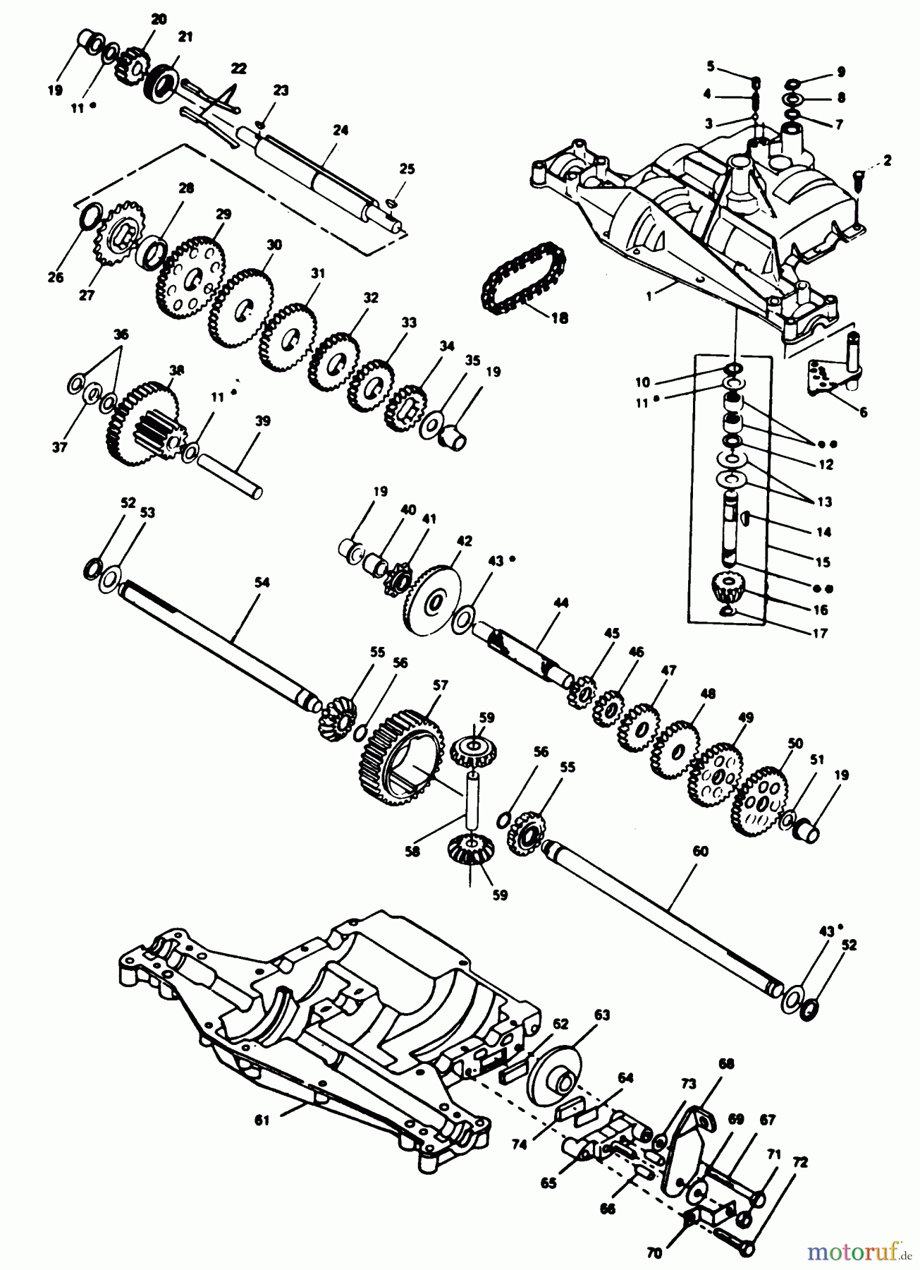 Poulan / Weed Eater Rasen und Gartentraktoren XEL1120AR - Poulan Pro Lawn Tractor TRANSAXLE FOOTE - MODEL NUMBER 4360-07