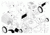 Poulan / Weed Eater 961380017 (96138001705) - Poulan Walk-Behind Mower (2012-05) Ersatzteile FRAME ENGINE