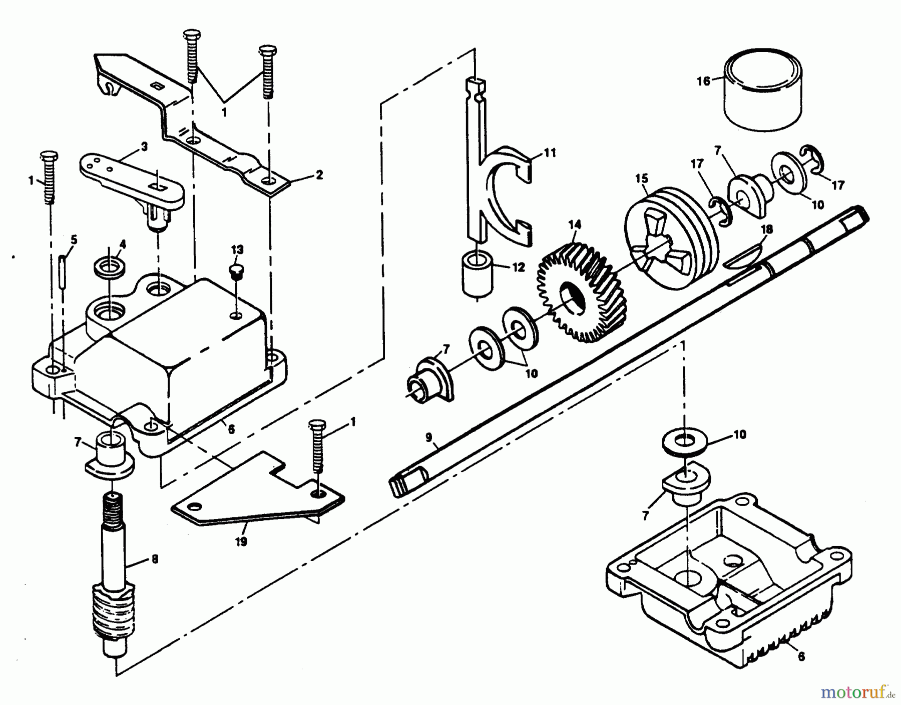  Poulan / Weed Eater Rasenmäher PP750PJ - Poulan Pro Walk-Behind Mower GEARCASE ASSEMBLY