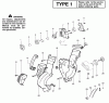 Poulan / Weed Eater BV200 (Type 1) - Weed Eater Blower Ersatzteile Handle, Chassis & Blower Assembly Type 1