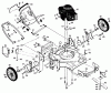 Poulan / Weed Eater PP752PHJA - Poulan Pro Walk-Behind Mower Ersatzteile MOWER HOUSING, ENGINE B/S 124802