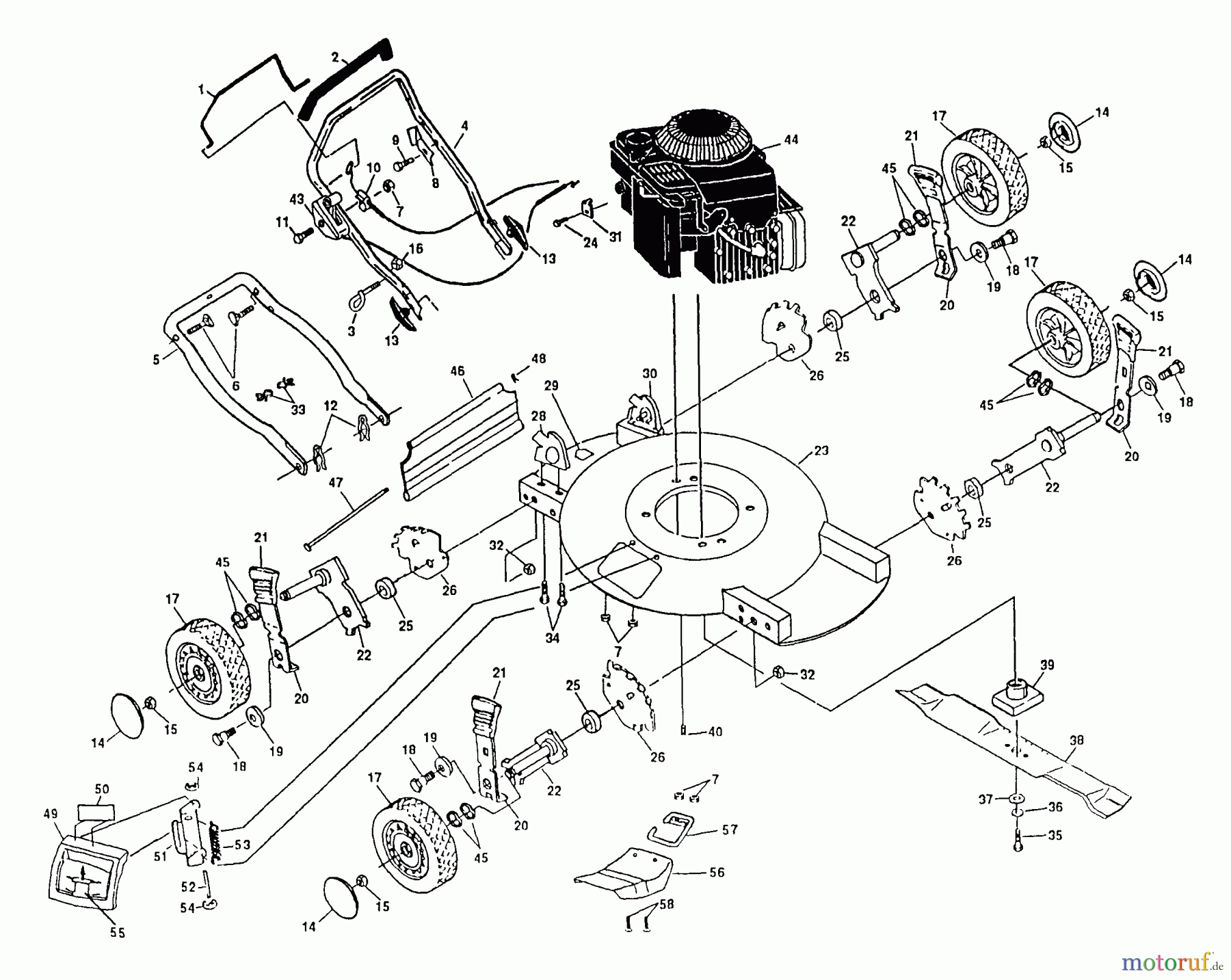 Poulan / Weed Eater Rasenmäher PP800MLA - Poulan Pro Walk-Behind Mower Rotory Lawn Mower
