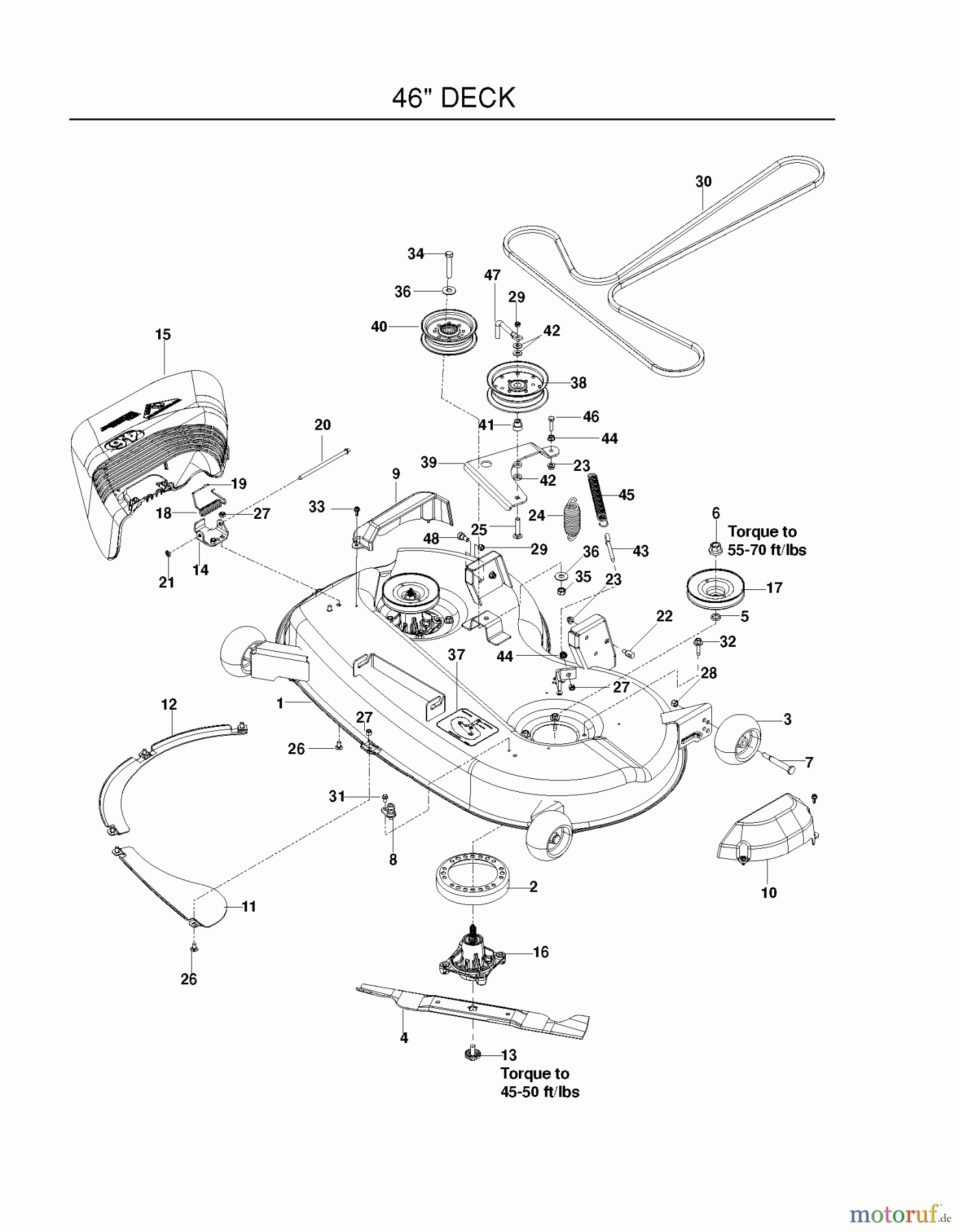  Poulan / Weed Eater Nullwendekreismäher, Zeroturn 461ZX (966681801) - Poulan Pro 46