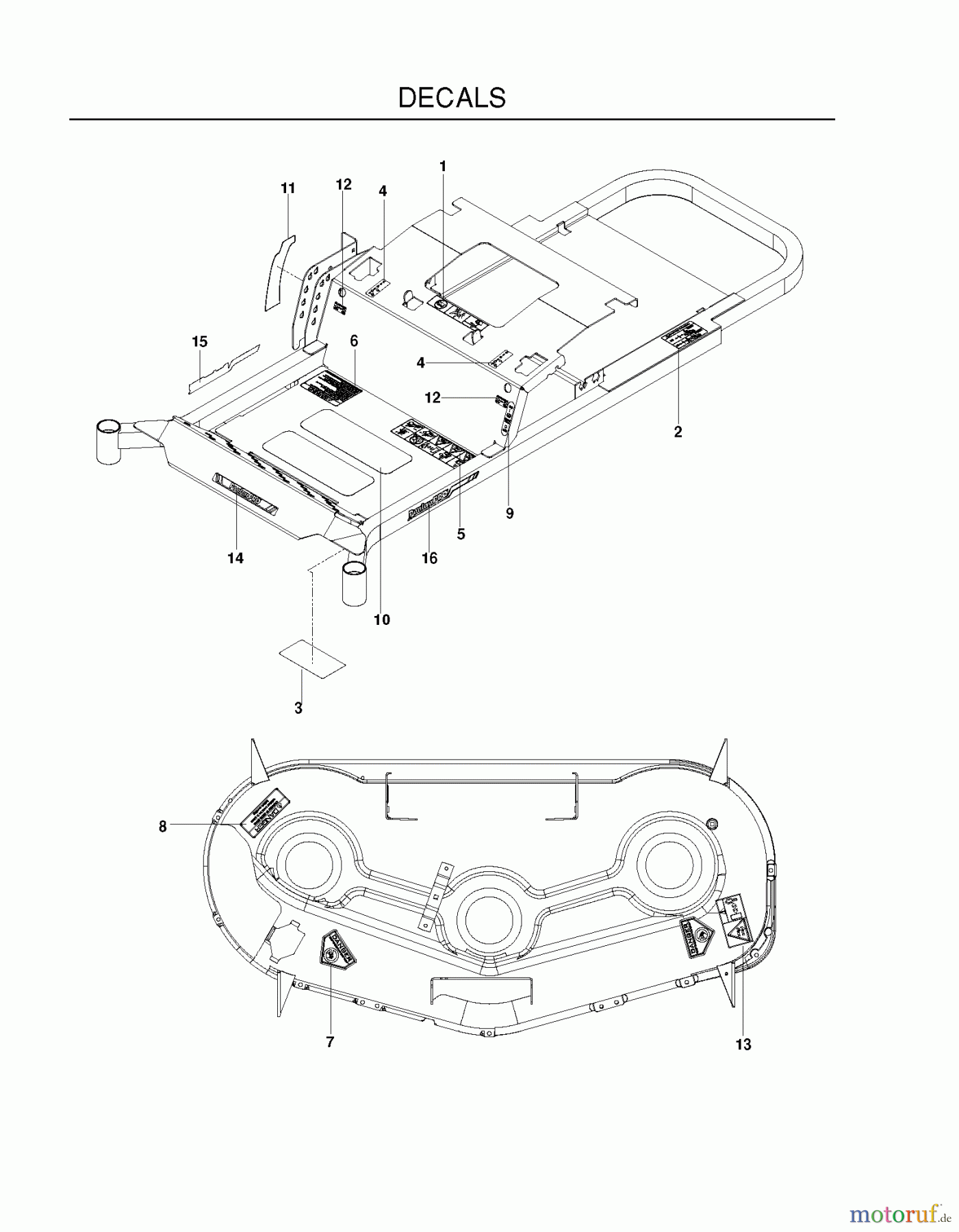 Poulan / Weed Eater Nullwendekreismäher, Zeroturn 461ZX (966681801) - Poulan Pro 46