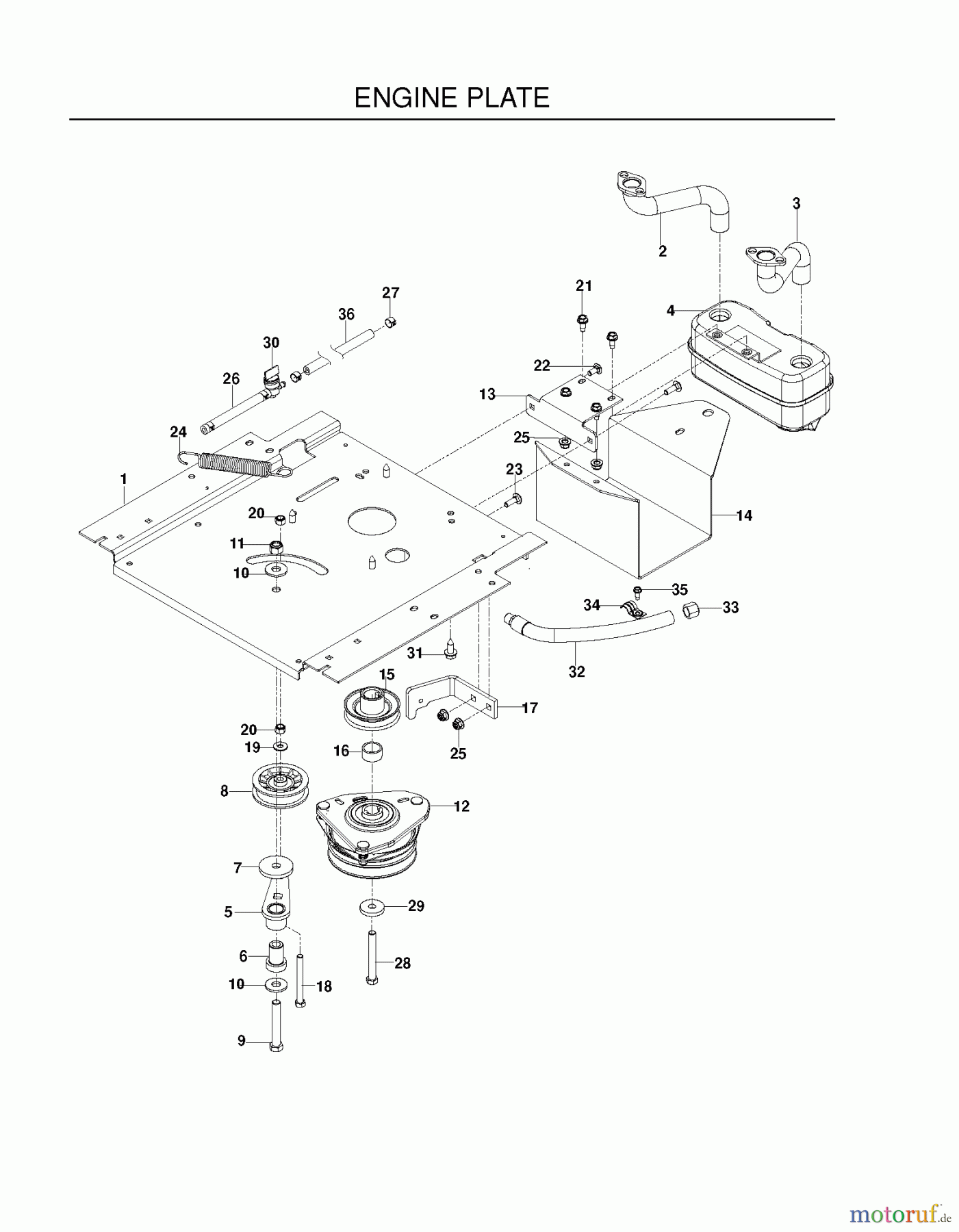  Poulan / Weed Eater Nullwendekreismäher, Zeroturn 541ZX (966681901) - Poulan Pro 54