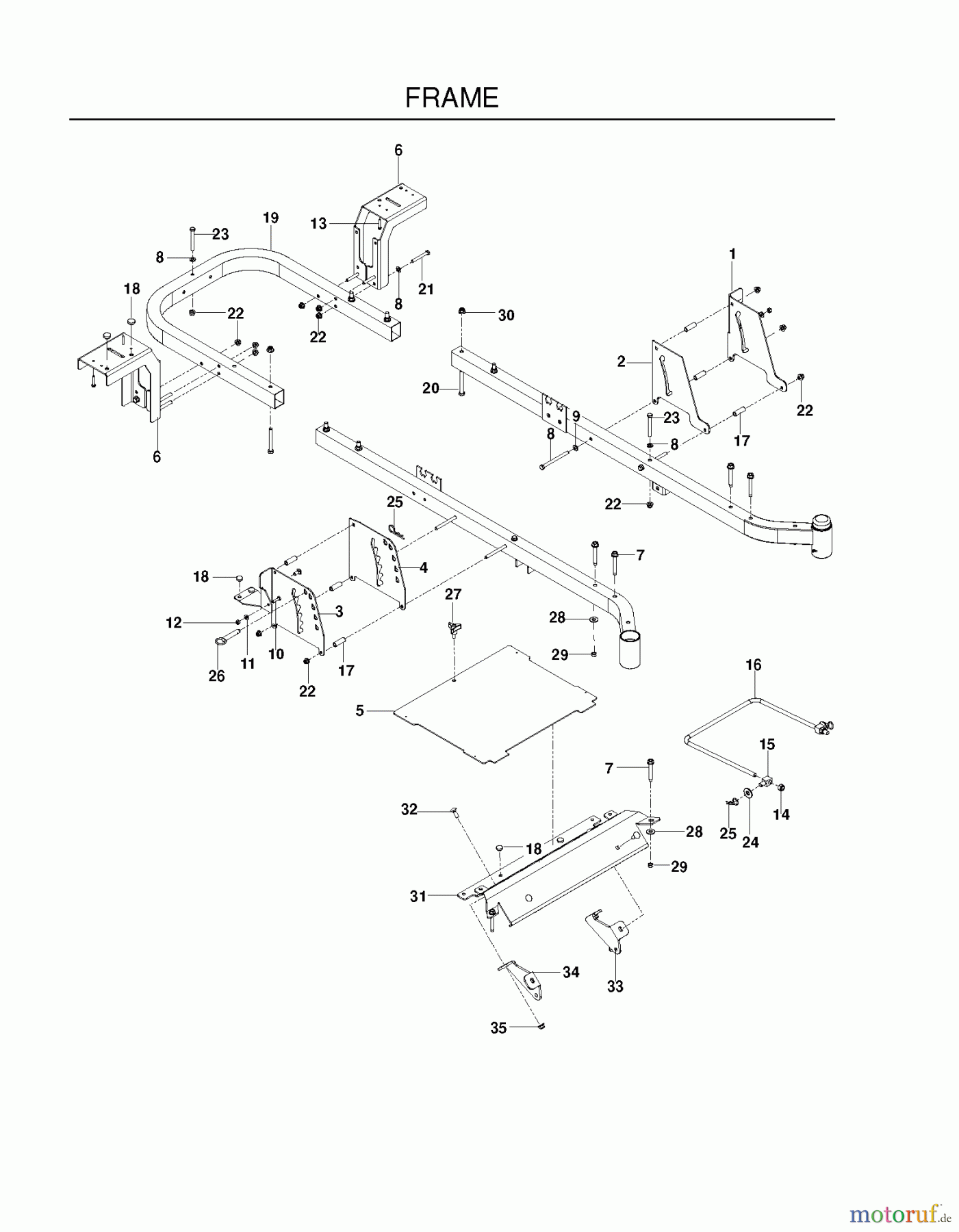Poulan / Weed Eater Nullwendekreismäher, Zeroturn 461ZX (966681801) - Poulan Pro 46