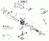 Poulan / Weed Eater 2055 (Type 7) - Poulan Woodsman Chainsaw Ersatzteile Engine Assembly Type 7