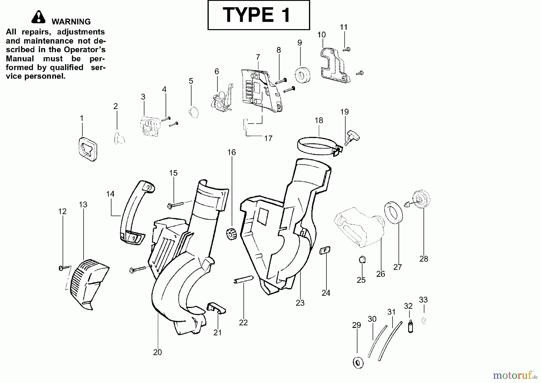 Poulan / Weed Eater Bläser / Sauger / Häcksler / Mulchgeräte BV200LE (Type 1) - Weed Eater Blower Housing Assembly Type 1