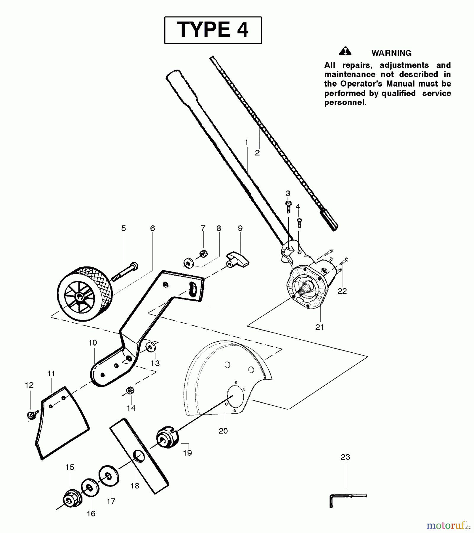 Poulan / Weed Eater Zubehör PP1000E (Type 4) - Poulan Pro Weed N Edge Edger Attachment Edger Attachment Assembly Type 4